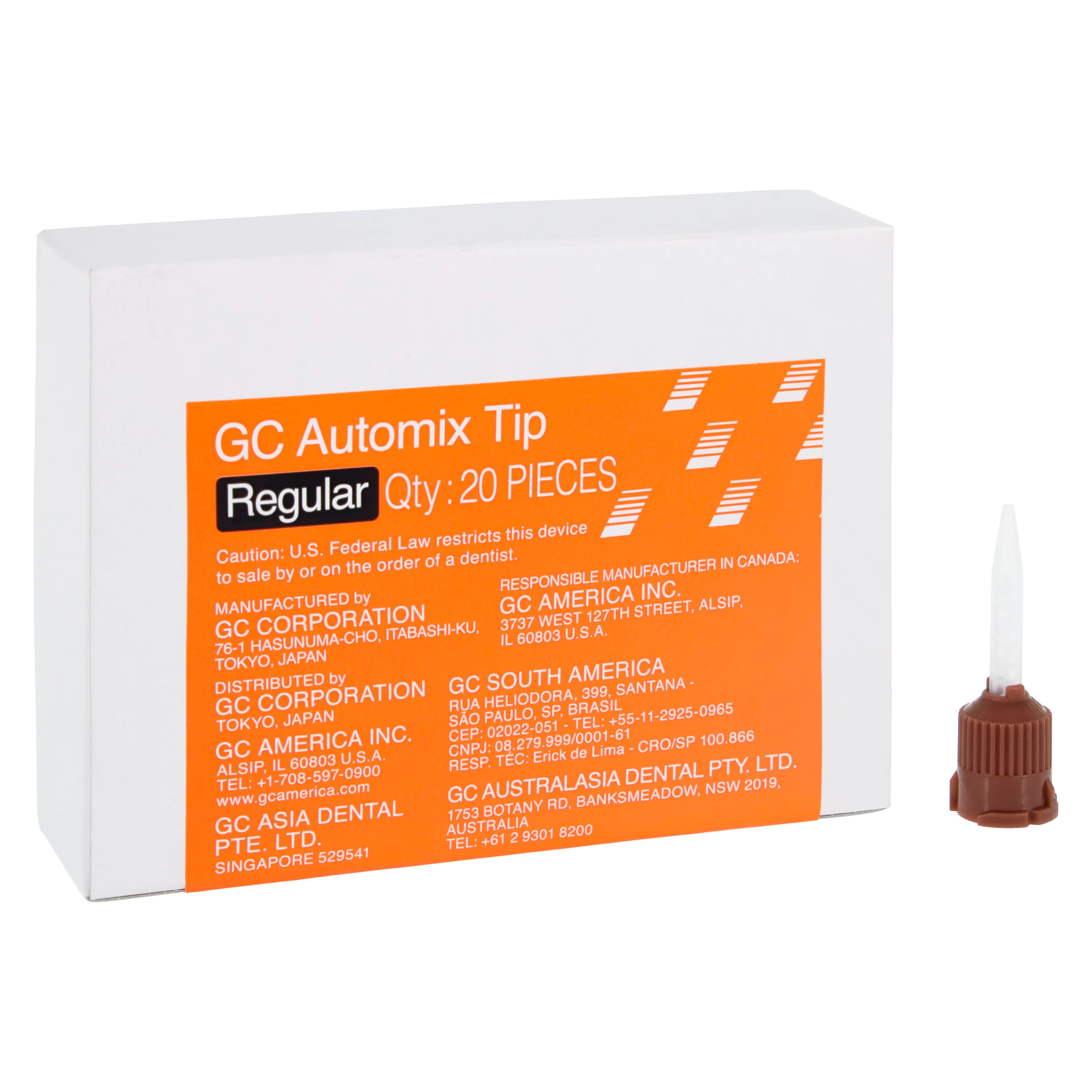 GC America G-CEM LinkAce Automix Tips, Regular, Brown, 20/Pkg, 002902 thumbnail 2