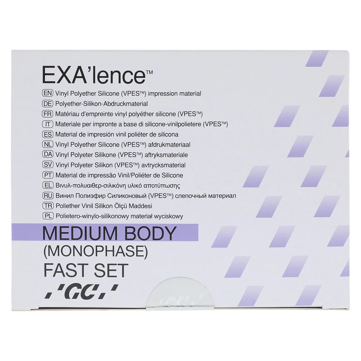 GC America EXA'lence VPES Impression Material Refill, Fast Set, Monophase, 48 mL Cartridges, 4/Pkg with 12 Mixing Tips, 137404 thumbnail 2