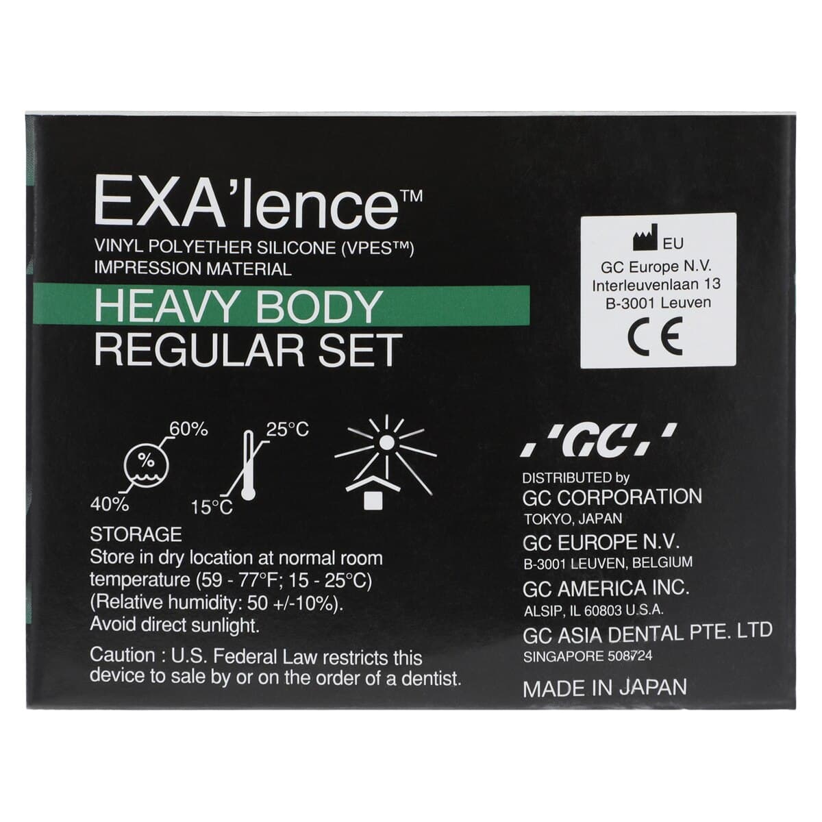 GC America EXA'lence VPES Impression Material Refill, Heavy Body, Regular Set, 48 mL Cartridges, 4/Pkg with 12 Mixing Tips, 137004 thumbnail 3