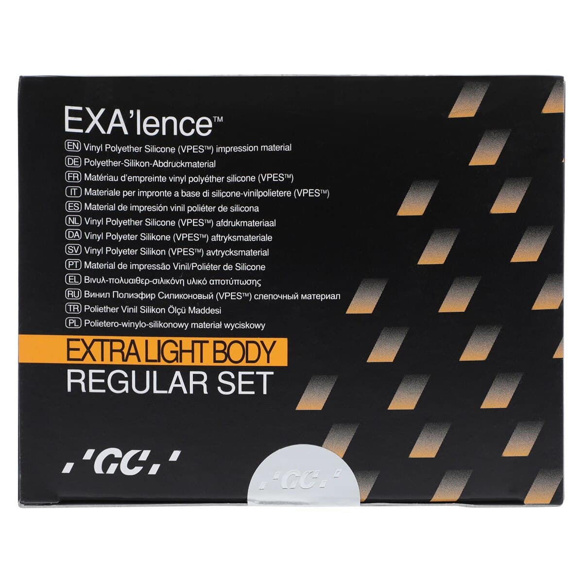 GC America EXA'lence VPES Impression Material Refill, Extra Light Body (Yellow), Regular Set, 48 mL Cartridges, 4/Pkg with 12 Mixing Tips, 137224 thumbnail 2