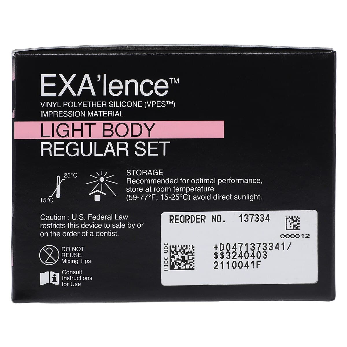 GC America EXA'lence VPES Impression Material Refill, Light Body, Regular Set, 48 mL Cartridges, 4/Pkg with 12 Mixing Tips, Pink, 137334 thumbnail 4