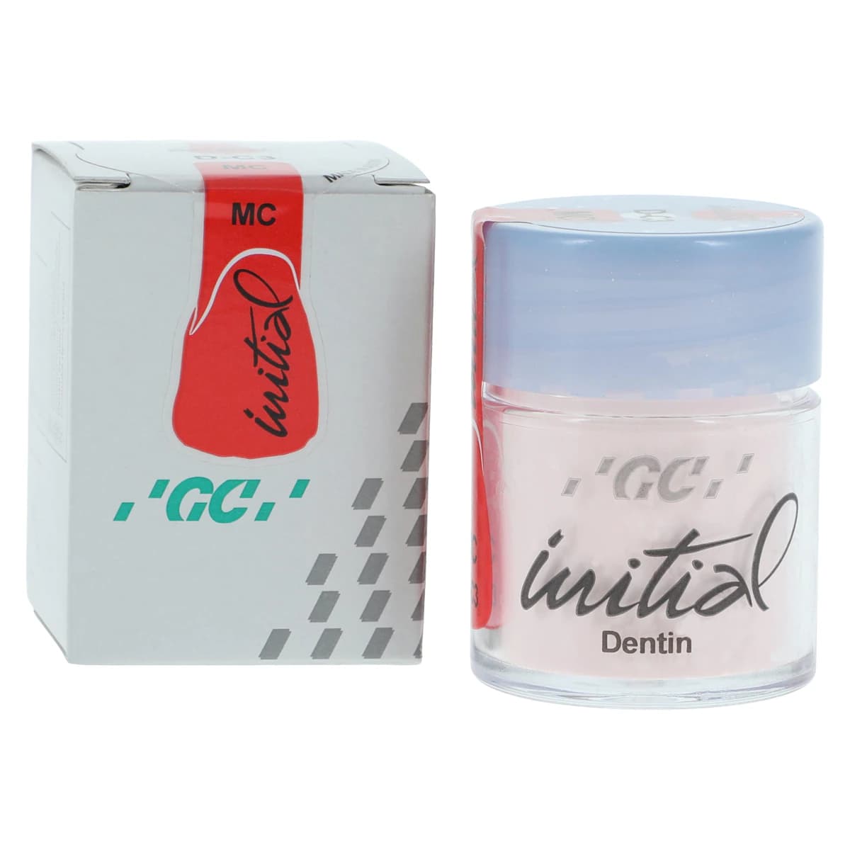 GC Initial MC Dentin Refill, Shade DC3, 20 g Syringe - GC Initial MC Dentin DC3 20g - Image 1