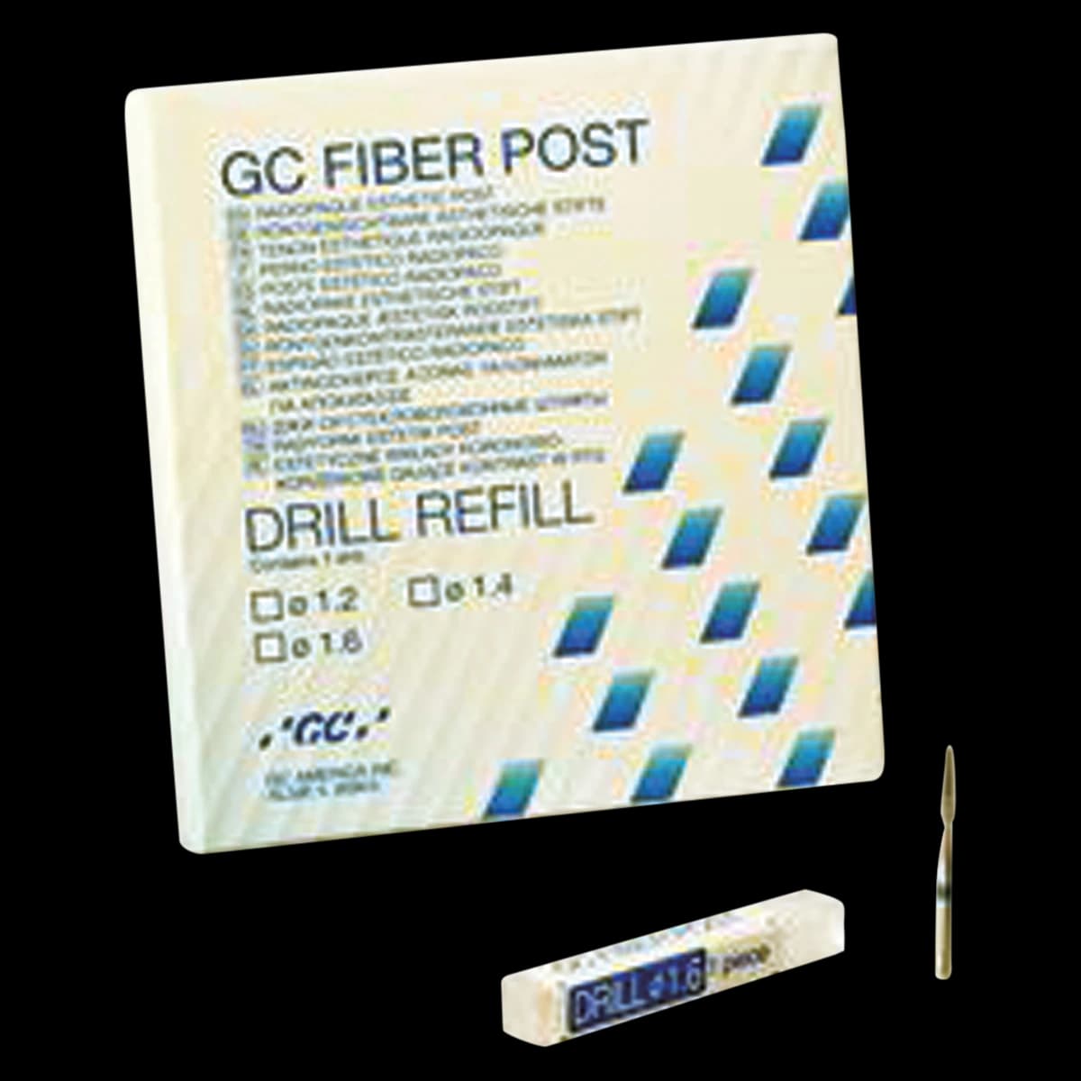 GC Fiber Post Drill Refill, 1.2 mm, Red, 400007 - GC Fiber Post Drill Refill 1.2mm - Image 1