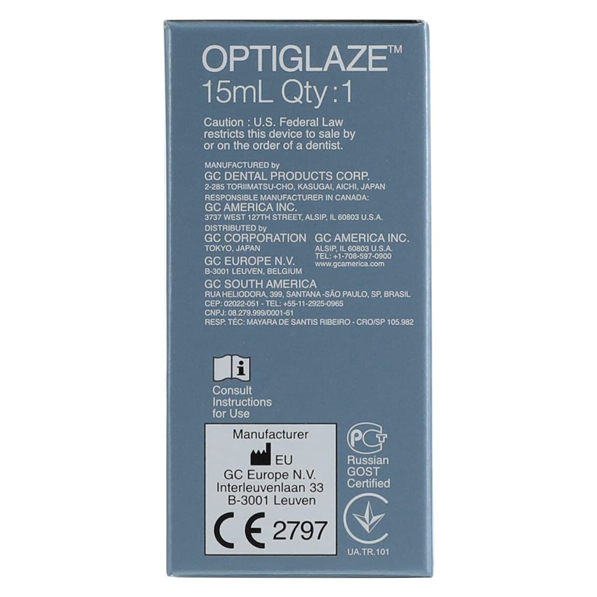 GC Optiglaze Nano-Filled Light-Cured Glossy Protective Coating, 15 mL Bottle, 1/Pk, 002613 thumbnail 7