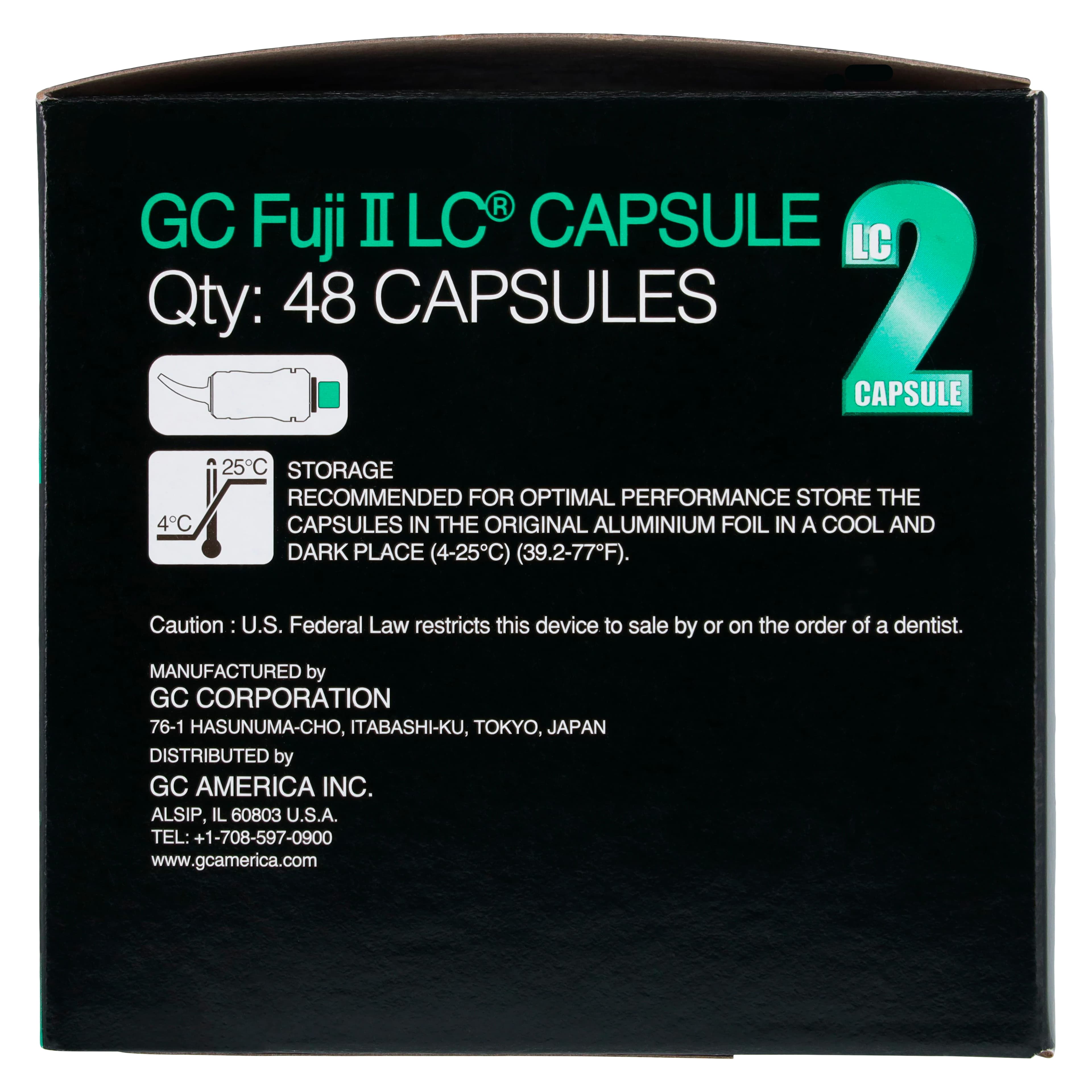 GC Fuji II LC Light-Cured Resin-Reinforced Glass Ionomer Restorative Capsules, Shade A1 (Pedo), 48/Box, 425001 thumbnail 5