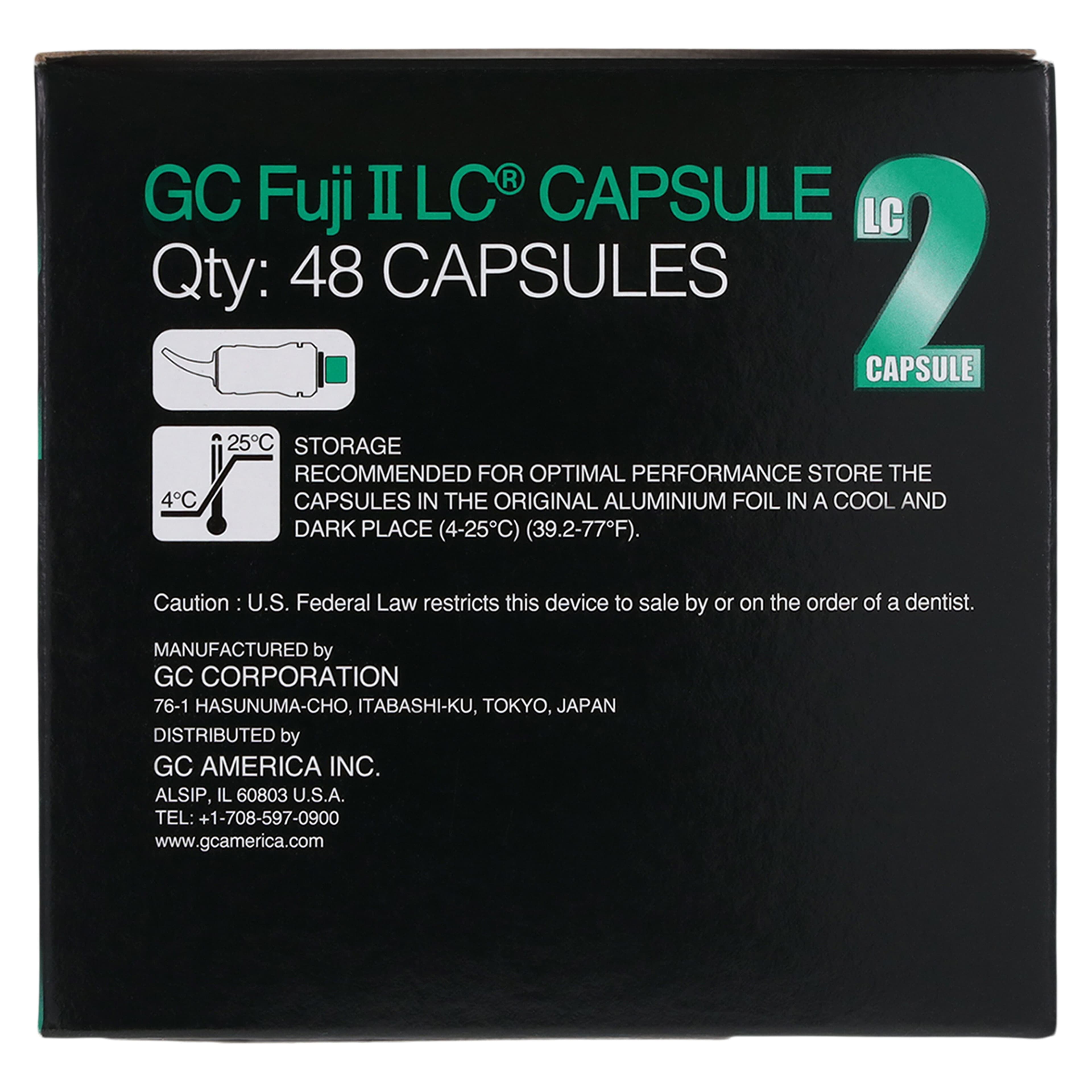 GC Fuji II LC Light-Cured Resin-Reinforced Glass Ionomer Restorative Capsules, Shade B4, 48/Box, 425008 thumbnail 5