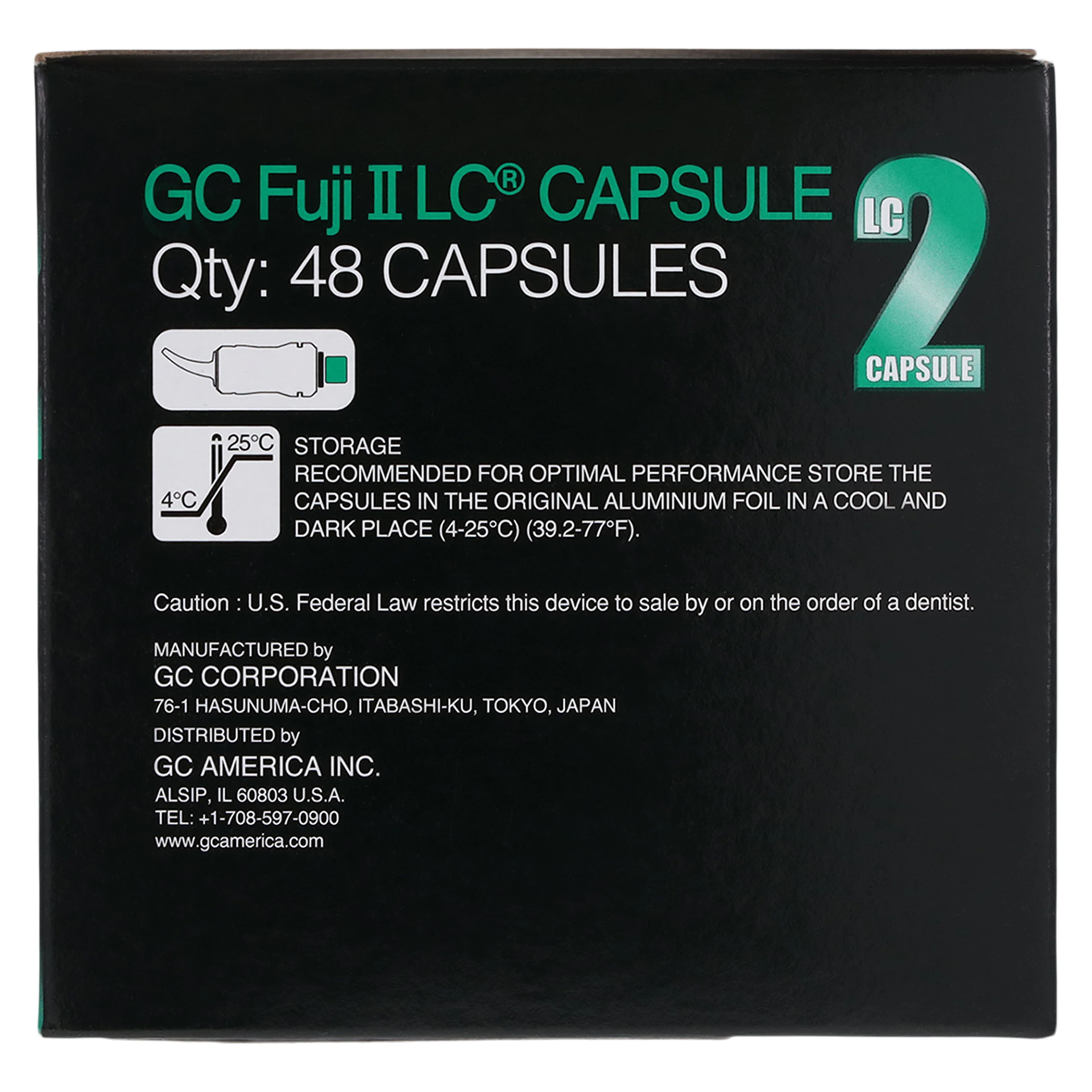 GC Fuji II LC Light-Cured Resin-Reinforced Glass Ionomer Restorative Capsules, Shade C4 (Geriatric), 48/Box, 425010 thumbnail 5