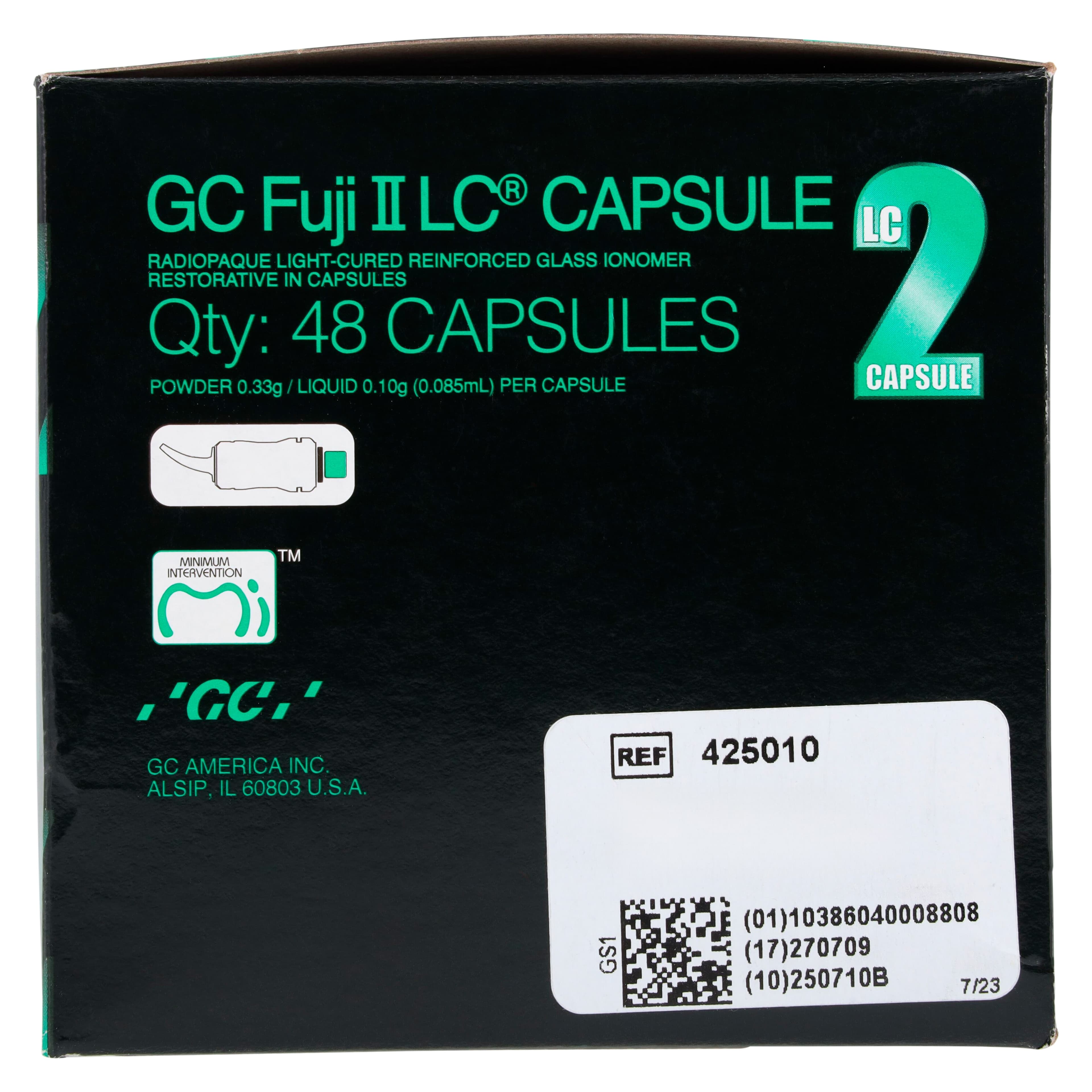 GC Fuji II LC Light-Cured Resin-Reinforced Glass Ionomer Restorative Capsules, Shade C4 (Geriatric), 48/Box, 425010 thumbnail 3