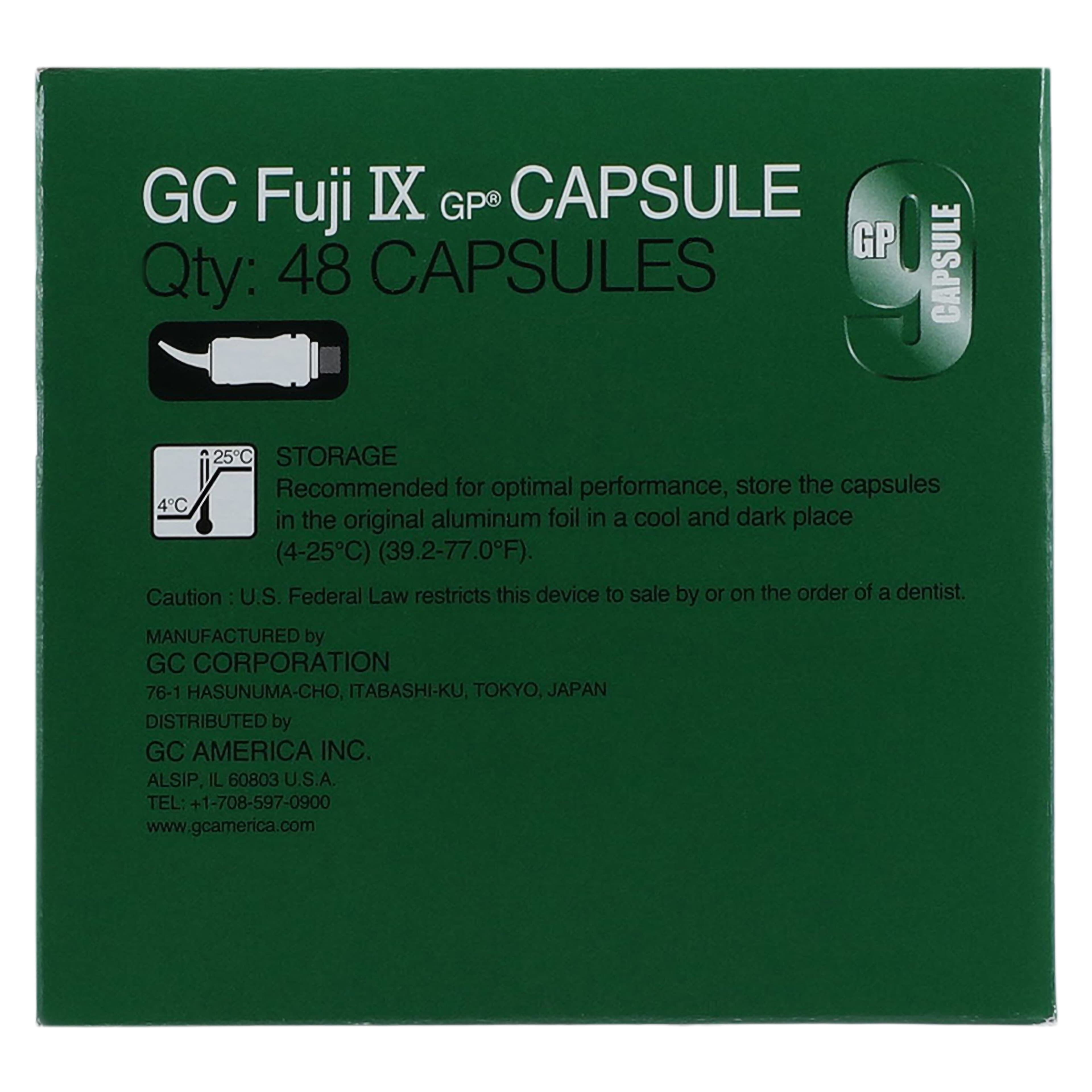 GC Fuji IX GP Glass Ionomer Restorative, Self-Cure, Regular Set, Capsule Refill, Shade A2, 0.14 ml, 48/Pk, 425081 thumbnail 7