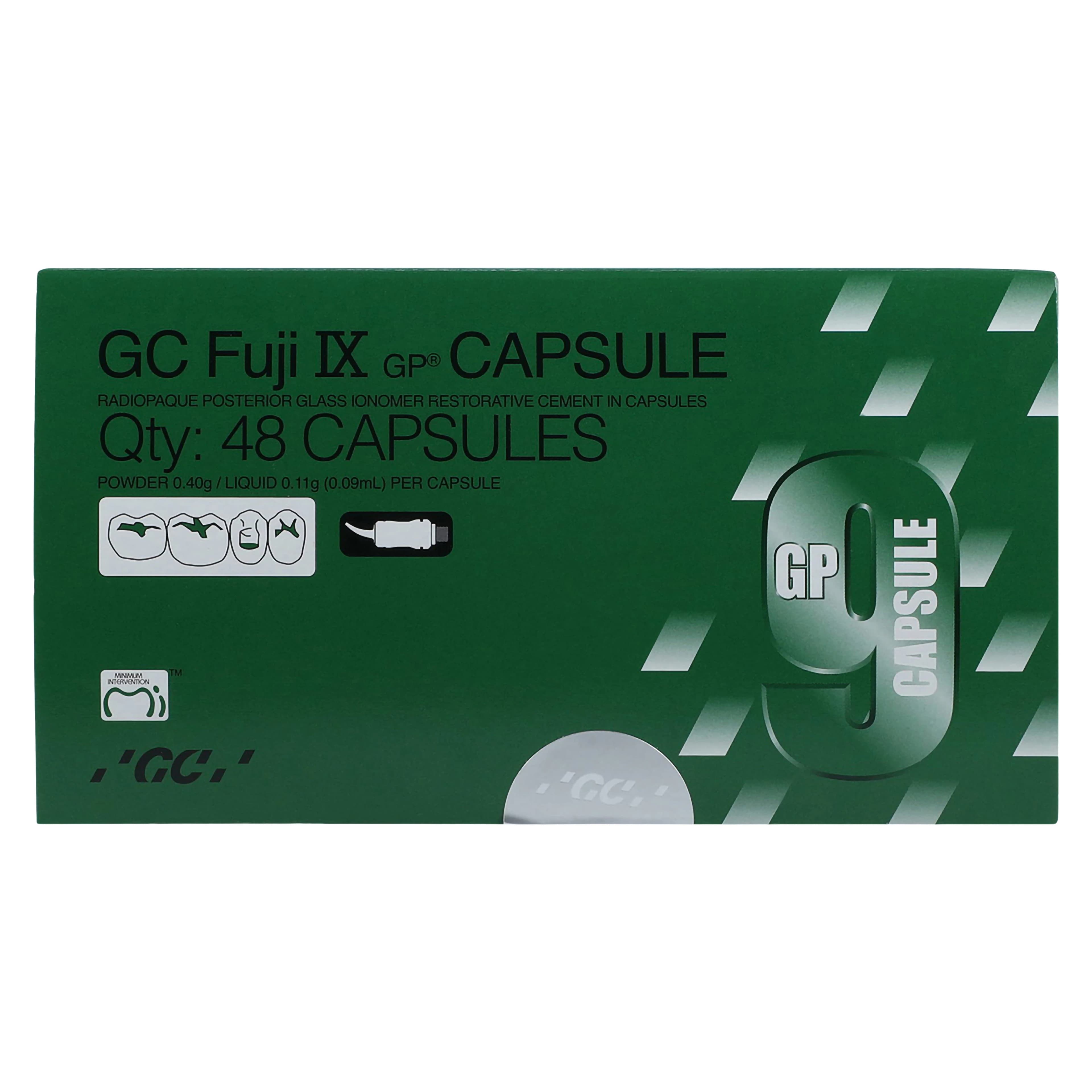 GC Fuji IX GP Glass Ionomer Restorative, Self-Cure, Regular Set, Capsule Refill, Shade A2, 0.14 ml, 48/Pk, 425081 thumbnail 2