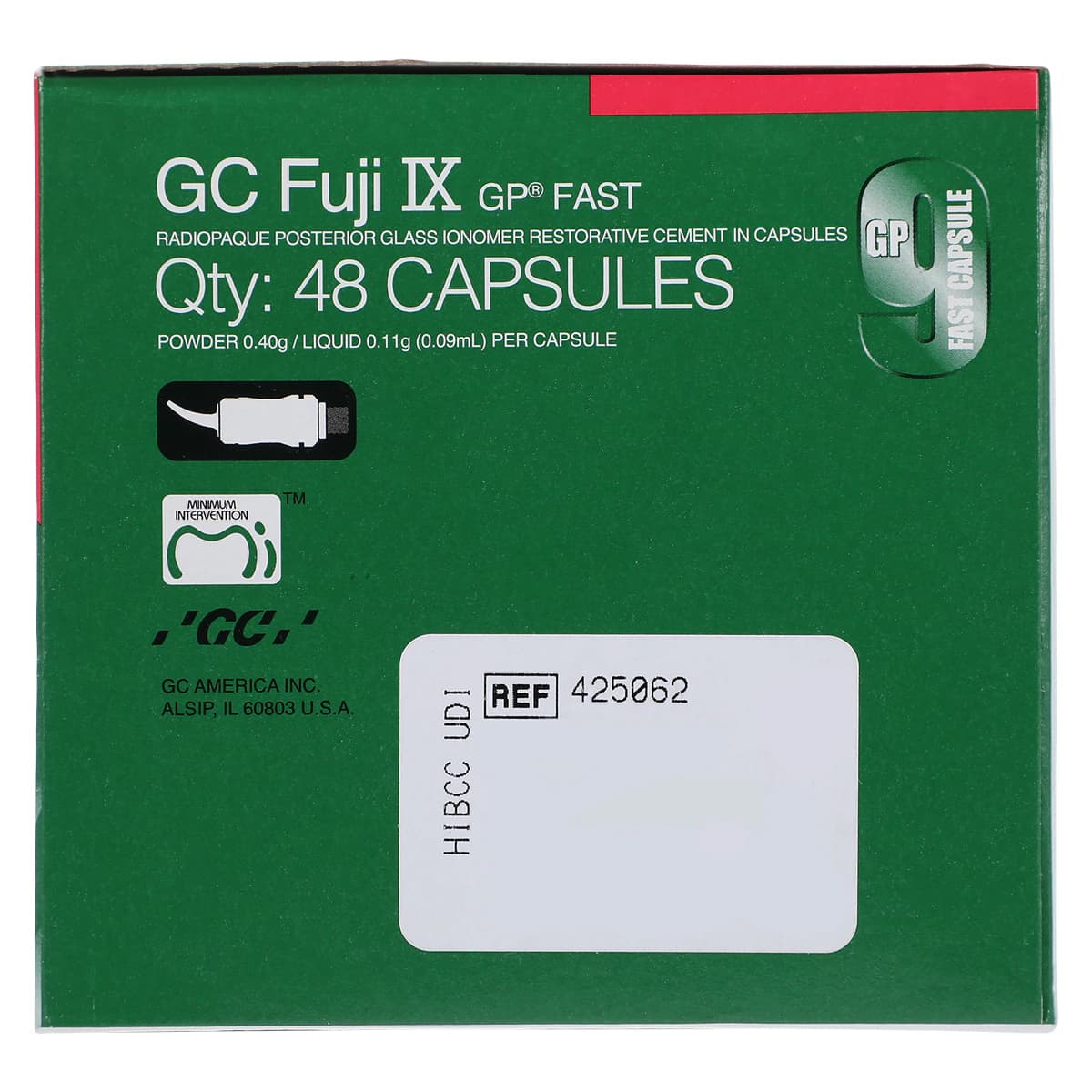 GC Fuji IX GP FAST Capsules, Glass Ionomer Restorative, Shade A3, 48/Box, 425062 thumbnail 6