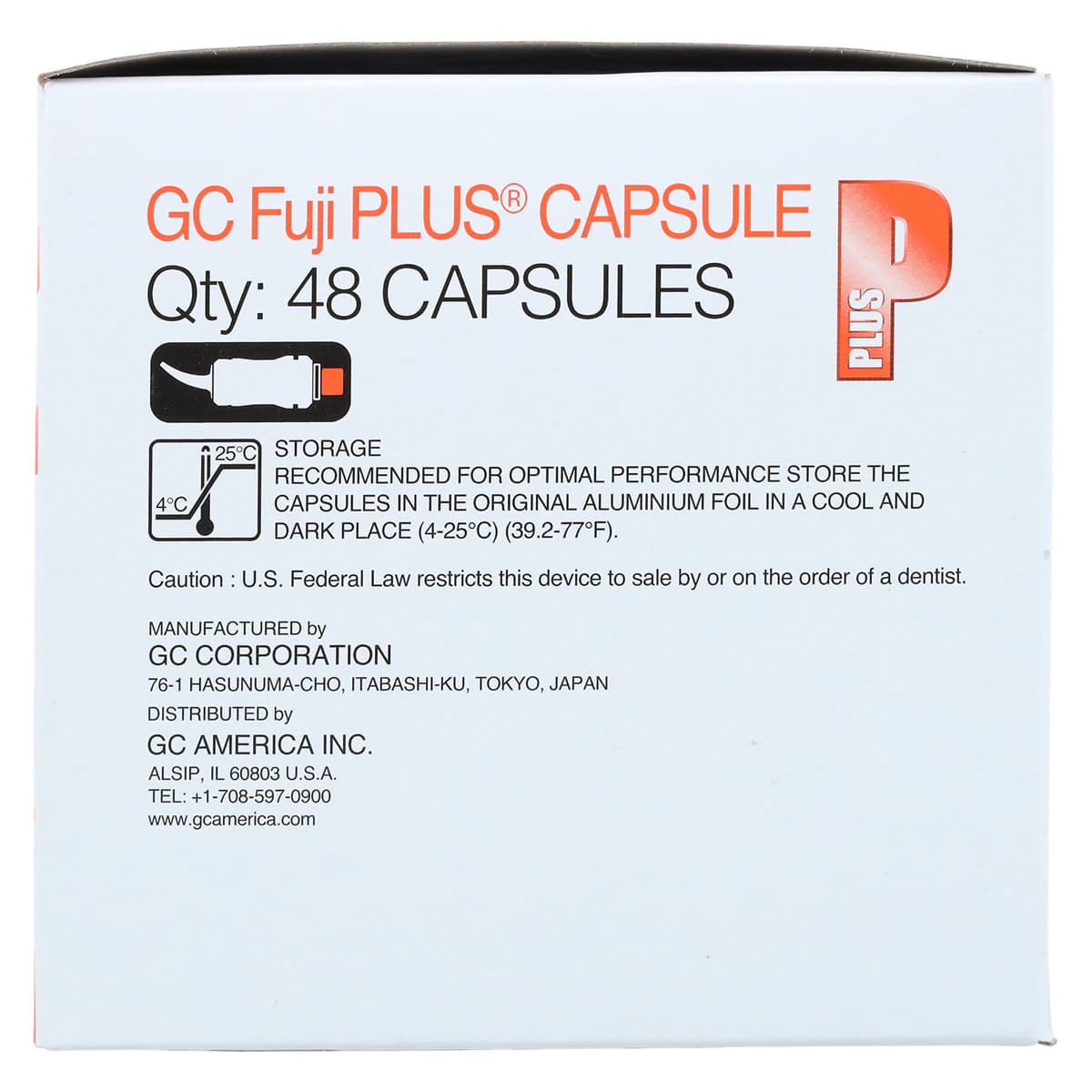GC Fuji PLUS Resin-Reinforced Glass Ionomer Luting Cement Capsules, Yellow, 48/Box, 425030 thumbnail 5
