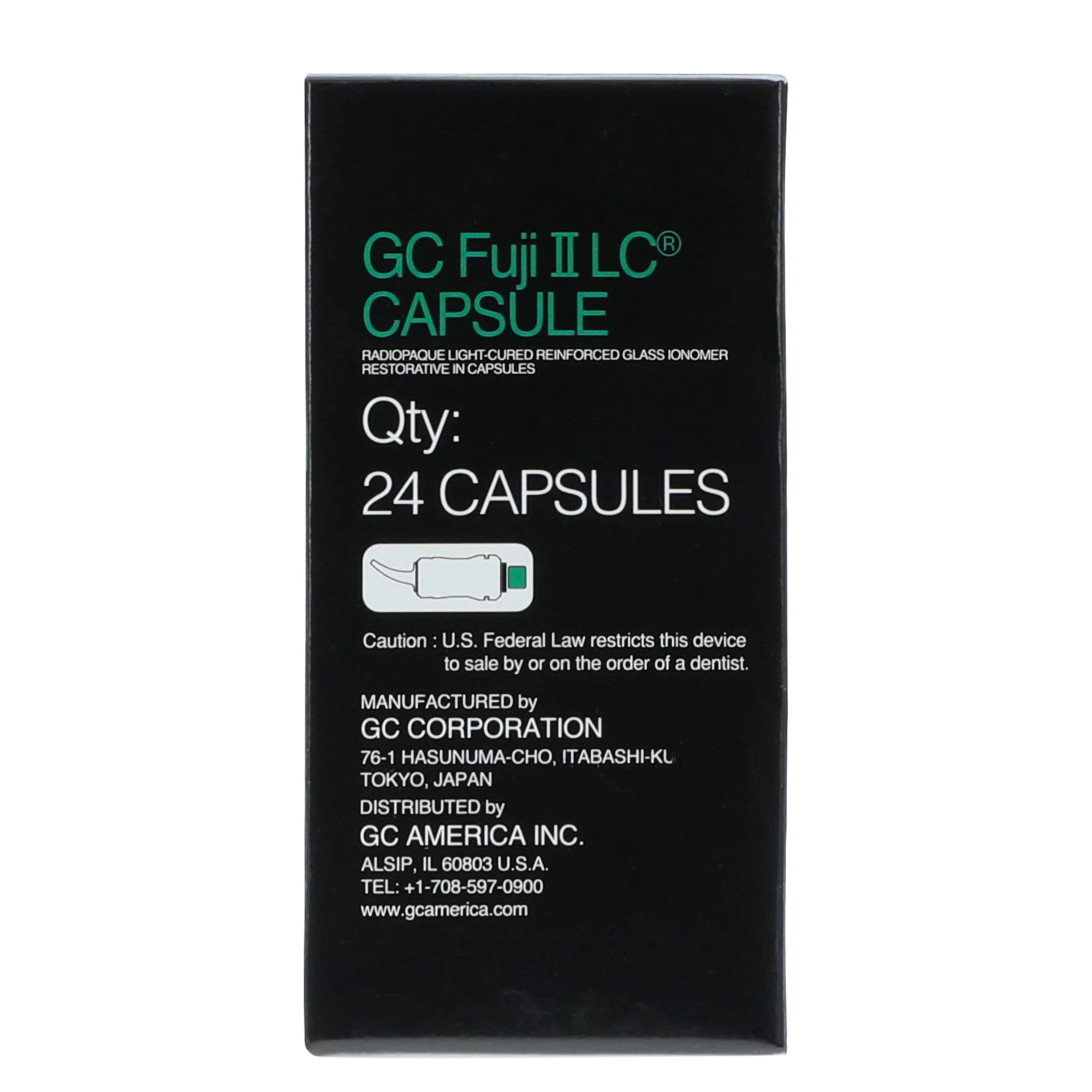 GC Fuji II LC Light-Cured Glass Ionomer Restorative Capsules, Light Shade Assortment (A1, A2, A3, B2, C2), 24/Box, 425015 thumbnail 7