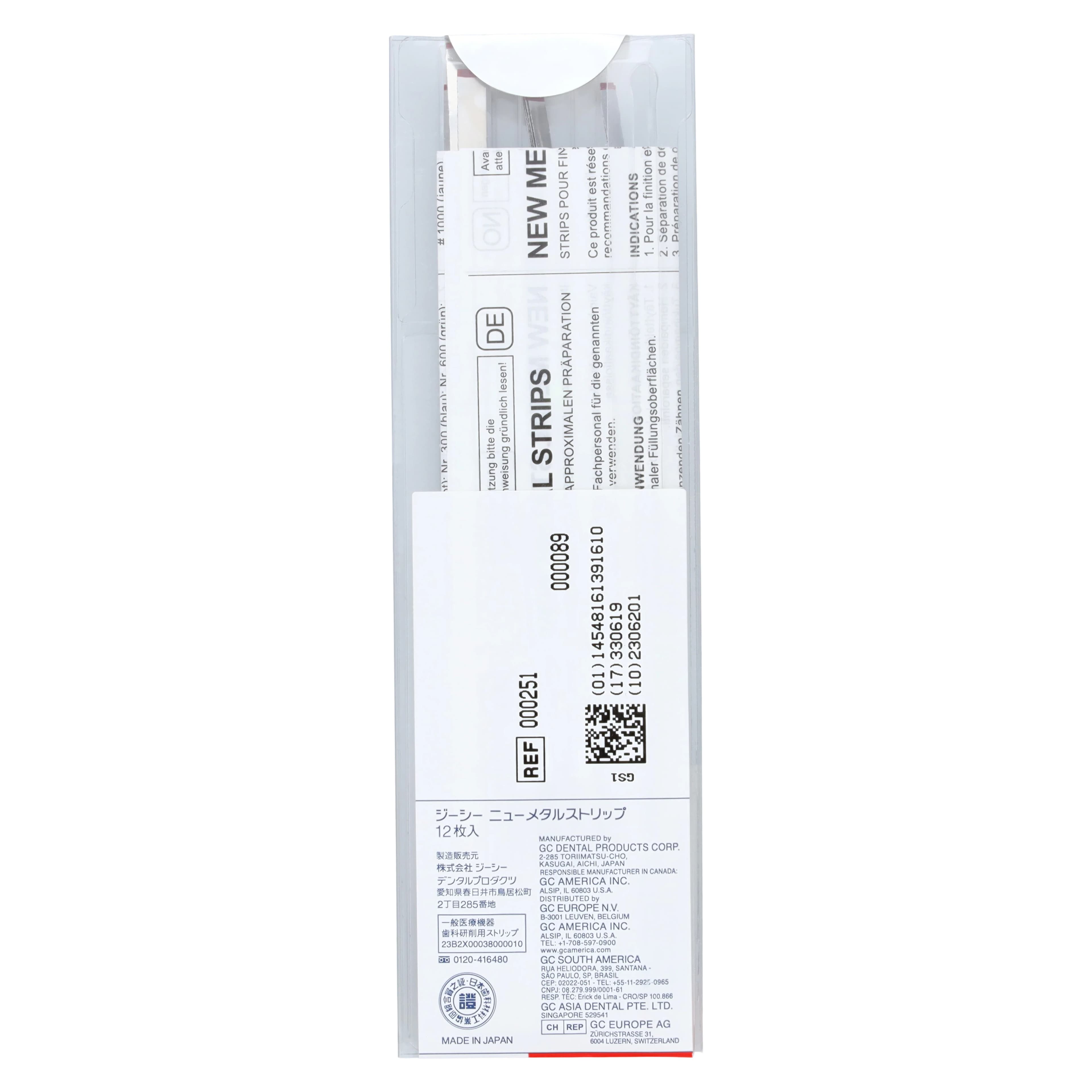 GC America Metal Finishing Strips, X-Coarse #200 Mesh (140 Micron), Red, Assorted Widths (2.6mm, 3.3mm, 4.0mm), 12/Pkg, #000251 thumbnail 2
