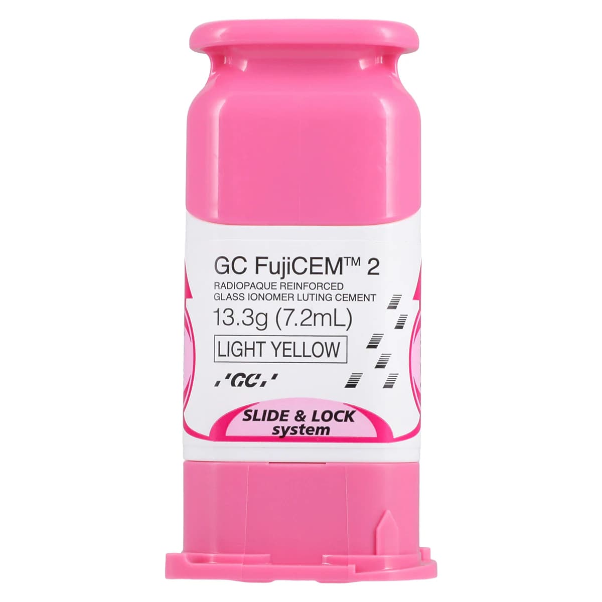 GC FujiCEM 2 Resin-Modified Glass Ionomer Luting Cement Automix Starter Kit, 7.2 mL (13.3 g) Cartridge, 20 Mixing Tips, Dispenser, 441001 thumbnail 3