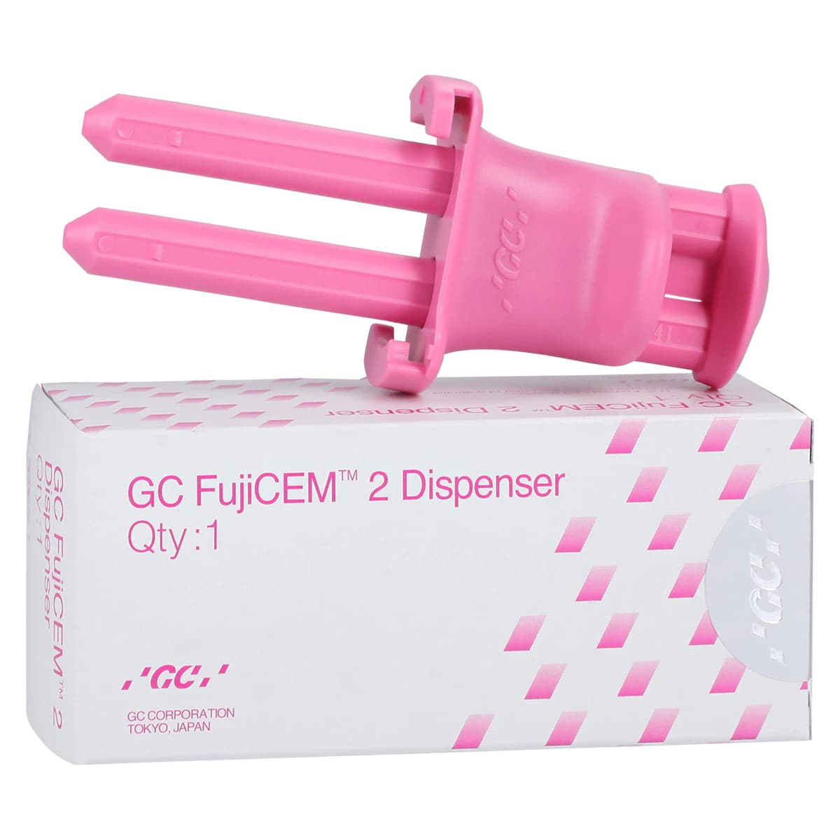 GC FujiCEM 2 Resin-Modified Glass Ionomer Luting Cement Automix Starter Kit, 7.2 mL (13.3 g) Cartridge, 20 Mixing Tips, Dispenser, 441001 thumbnail 7