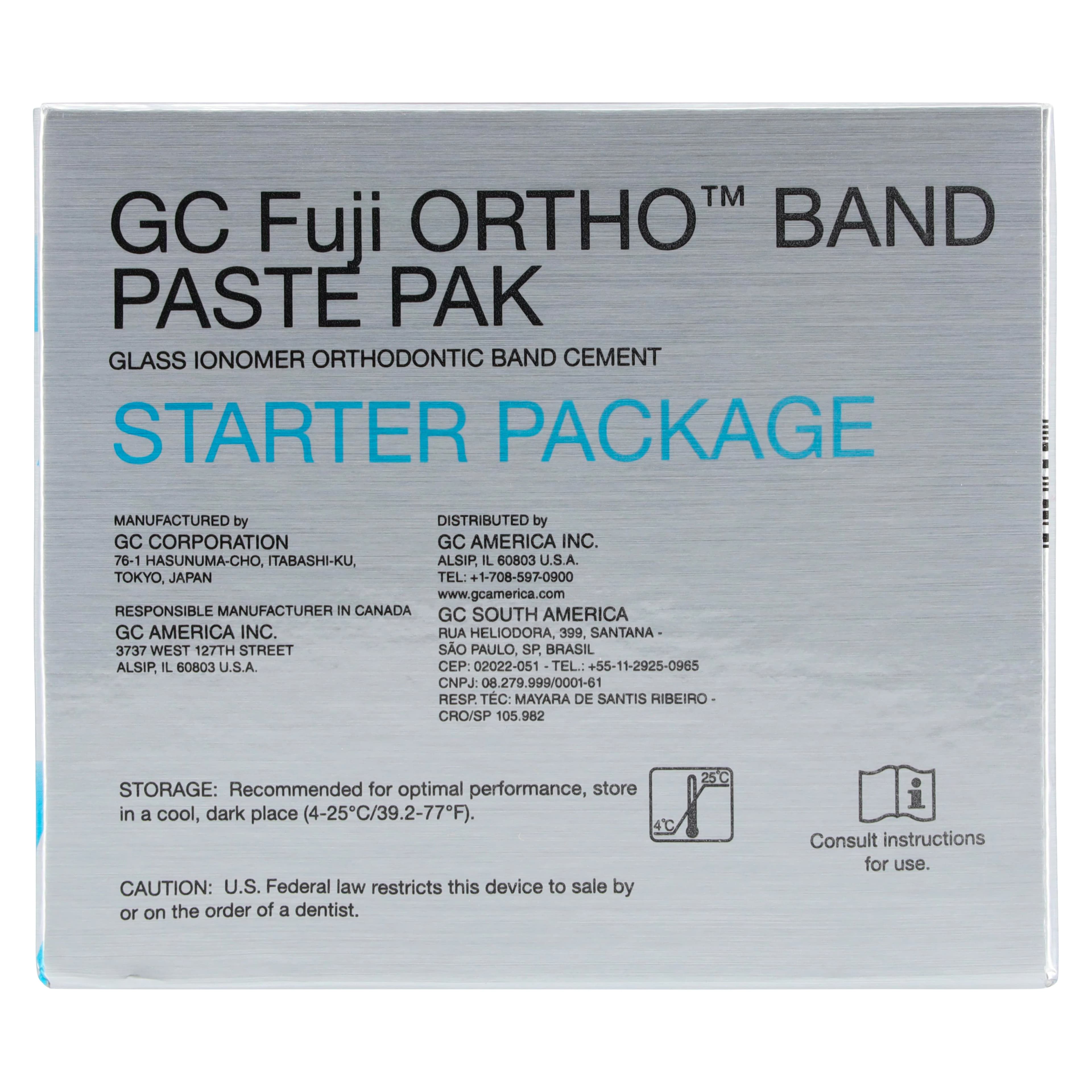 GC Fuji ORTHO BAND Paste Pak Starter Kit, Blue Resin-Modified Glass Ionomer Orthodontic Band Cement, 2 x 13.3 g (7.2 mL) Cartridges, 439460 thumbnail 16