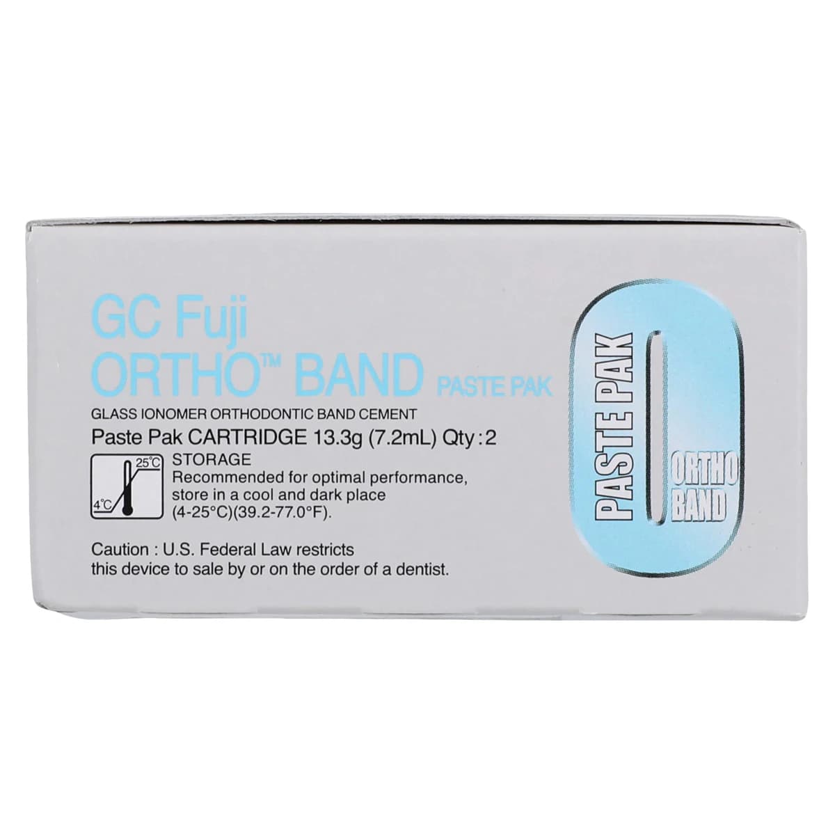 GC Fuji ORTHO BAND Paste Pak Starter Kit, Blue Resin-Modified Glass Ionomer Orthodontic Band Cement, 2 x 13.3 g (7.2 mL) Cartridges, 439460 thumbnail 8