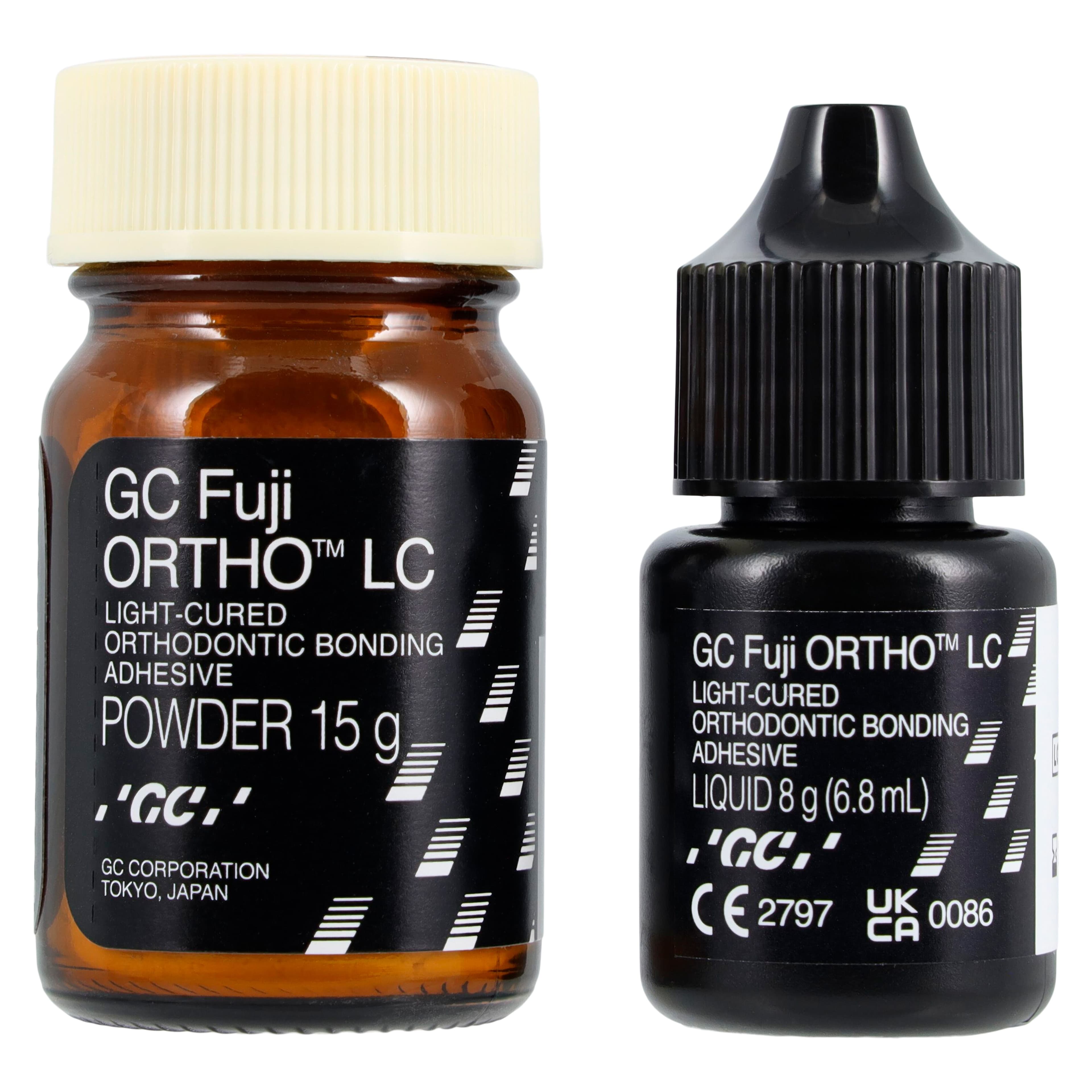 GC Fuji ORTHO LC Light-Cure Resin Reinforced Glass Ionomer Orthodontic Cement Introductory Kit, Powder/Liquid, 439401 thumbnail 3