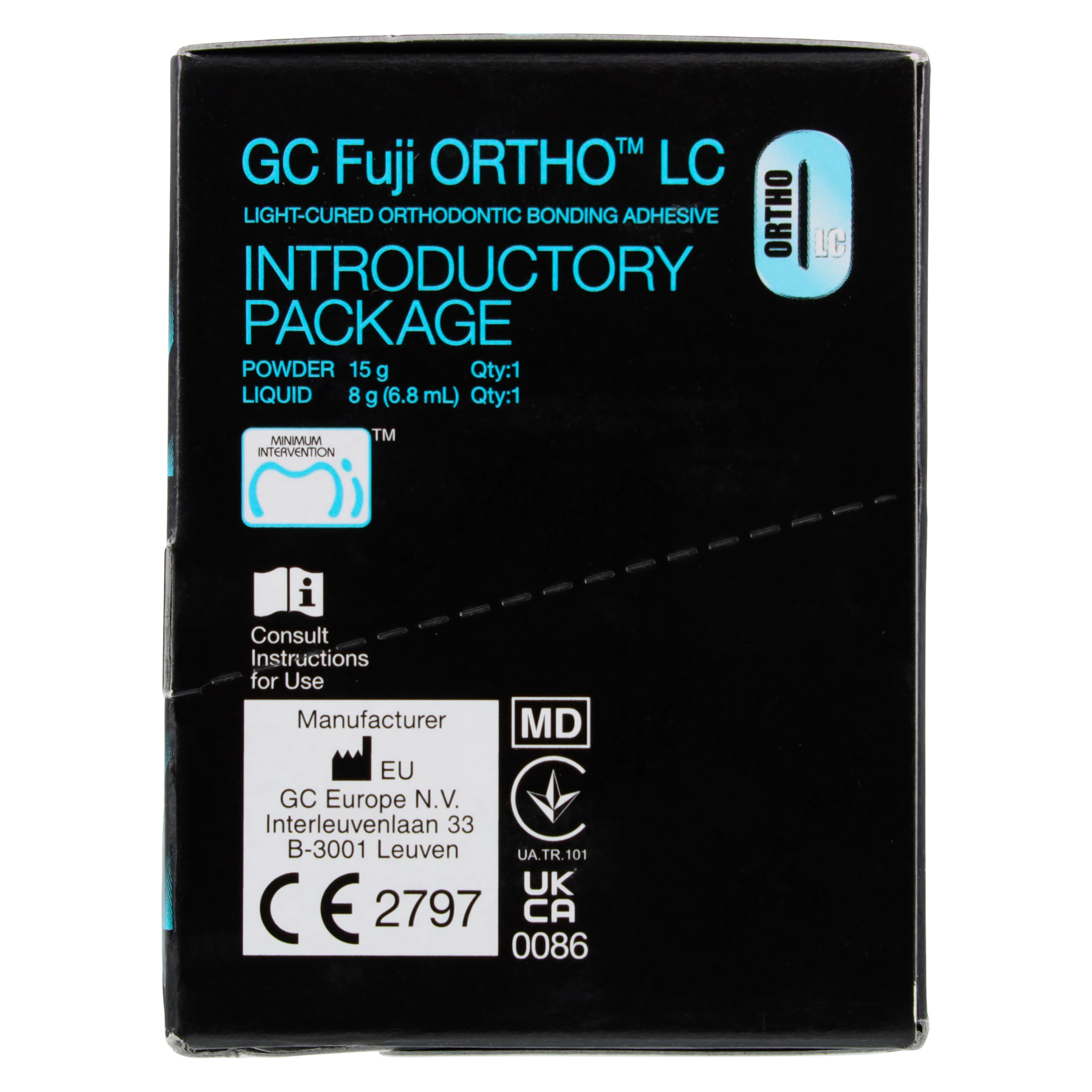 GC Fuji ORTHO LC Light-Cure Resin Reinforced Glass Ionomer Orthodontic Cement Introductory Kit, Powder/Liquid, 439401 thumbnail 5