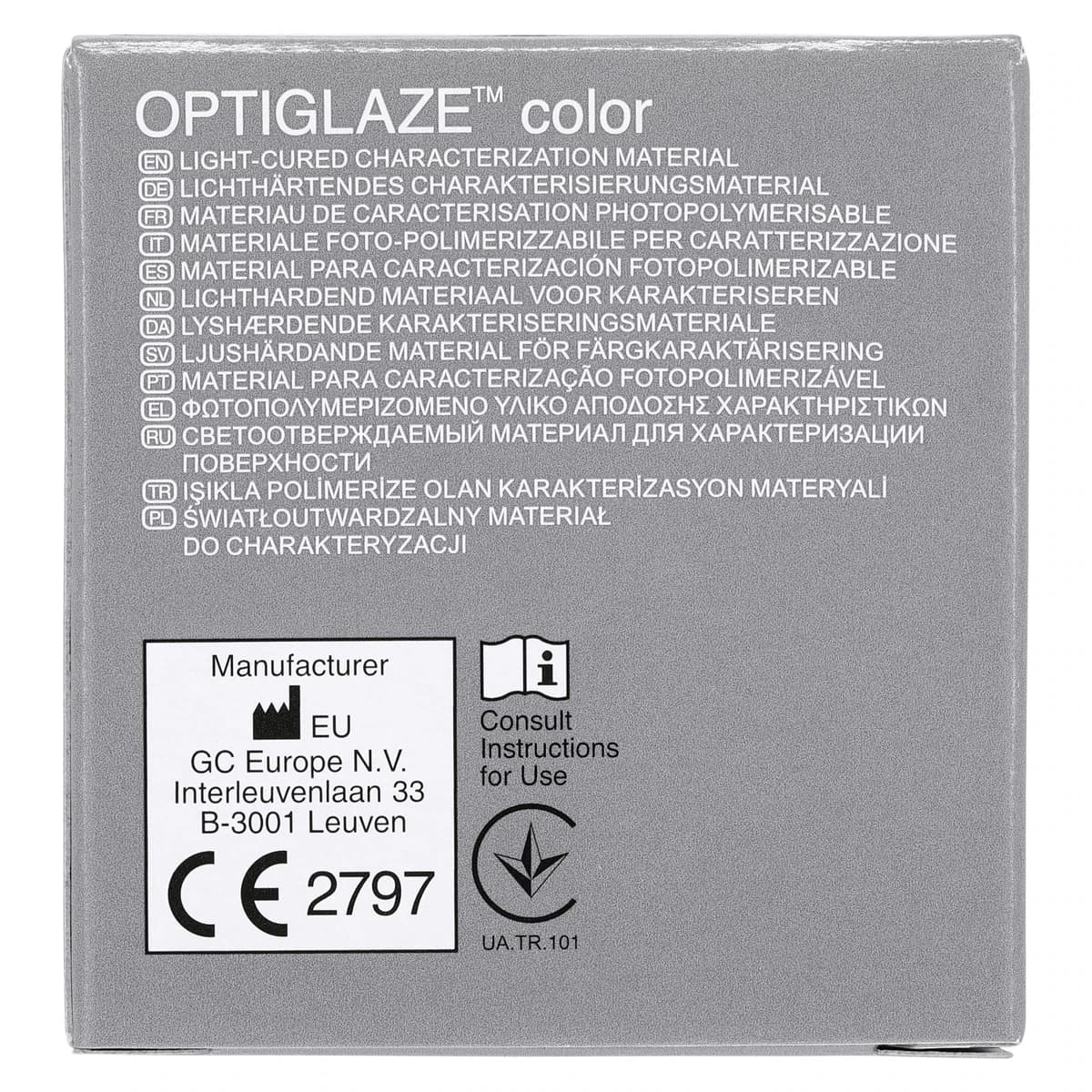 GC America OptiGlaze Color Grey, Light-Cured Nano-Filled Characterization Coating, 2.6 mL Bottle, 008419 thumbnail 5