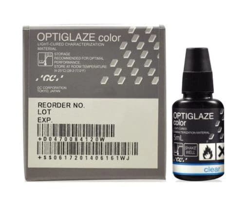 GC America OptiGlaze Color Clear, Light-Cured Nano-Filled Surface Glaze, 5 mL Bottle, #8424 thumbnail 2