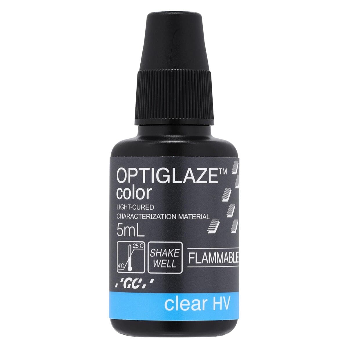 GC America OptiGlaze Color Clear HV 5mL, Light-Cured Nano-Filled Surface Glaze, #008425 thumbnail 3