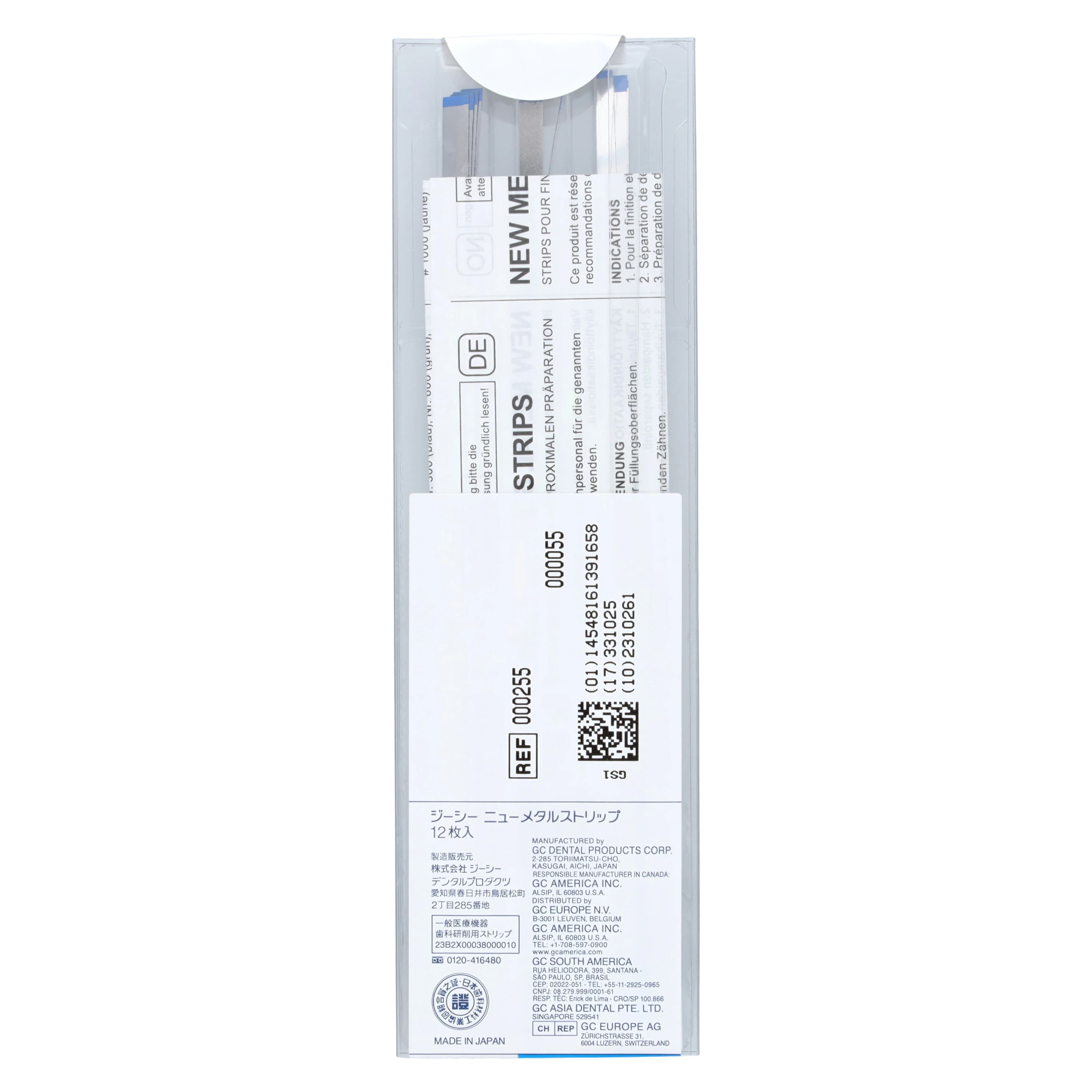 GC America Metal Finishing Strips, Coarse #300 Mesh (90 Micron), Blue, Assorted Widths (A/B/C), 12/Pk, 000255 thumbnail 2