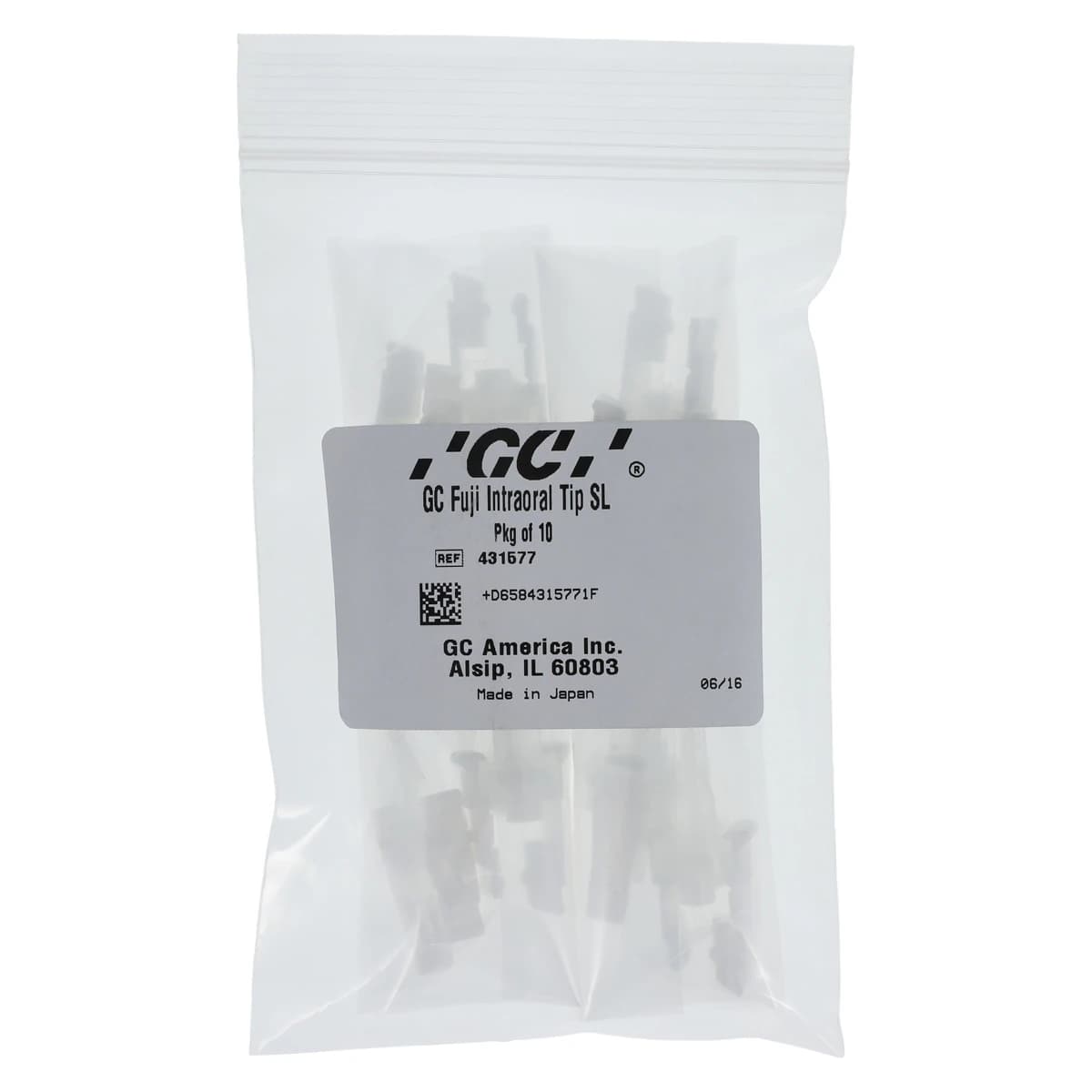 GC FujiCEM 2 Intraoral Mixing Tip SL, Slide & Lock, White, 10/Box, 431577 thumbnail 2