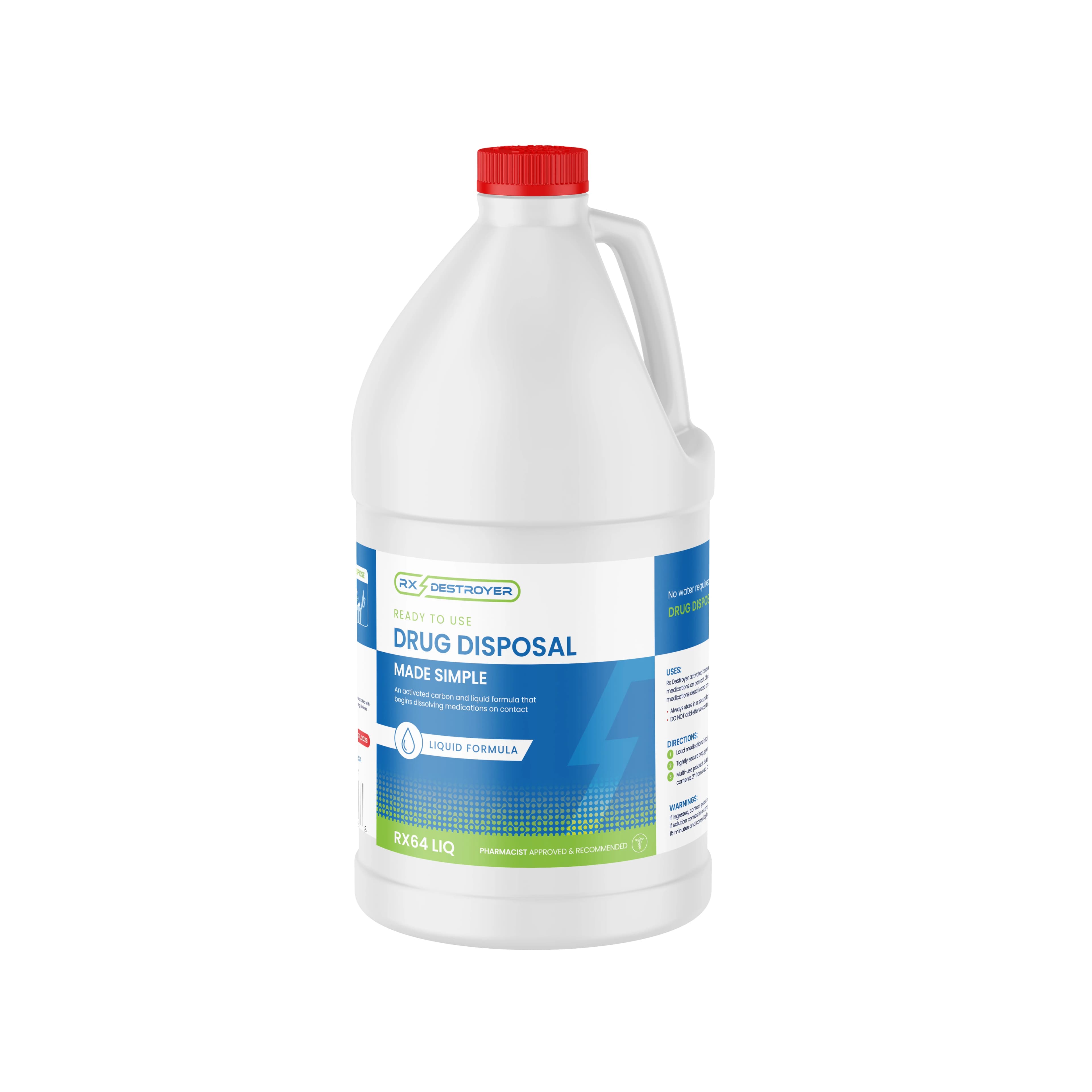 RX Destroyer Liquid Drug Disposal, 64 oz, 4/Case - RX Destroyer Liquid 64oz - Image 1