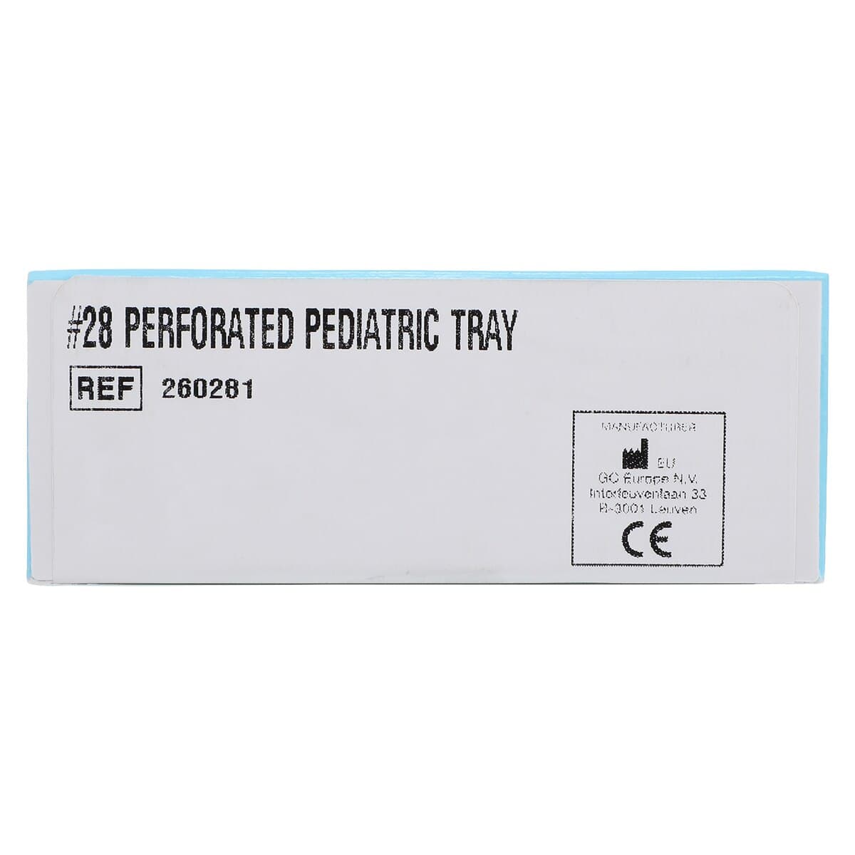 GC America COE Nickel-Plated Perforated Pedodontic Impression Tray, Lower #28 Extra Small, 1/Pack, 260281 thumbnail 5