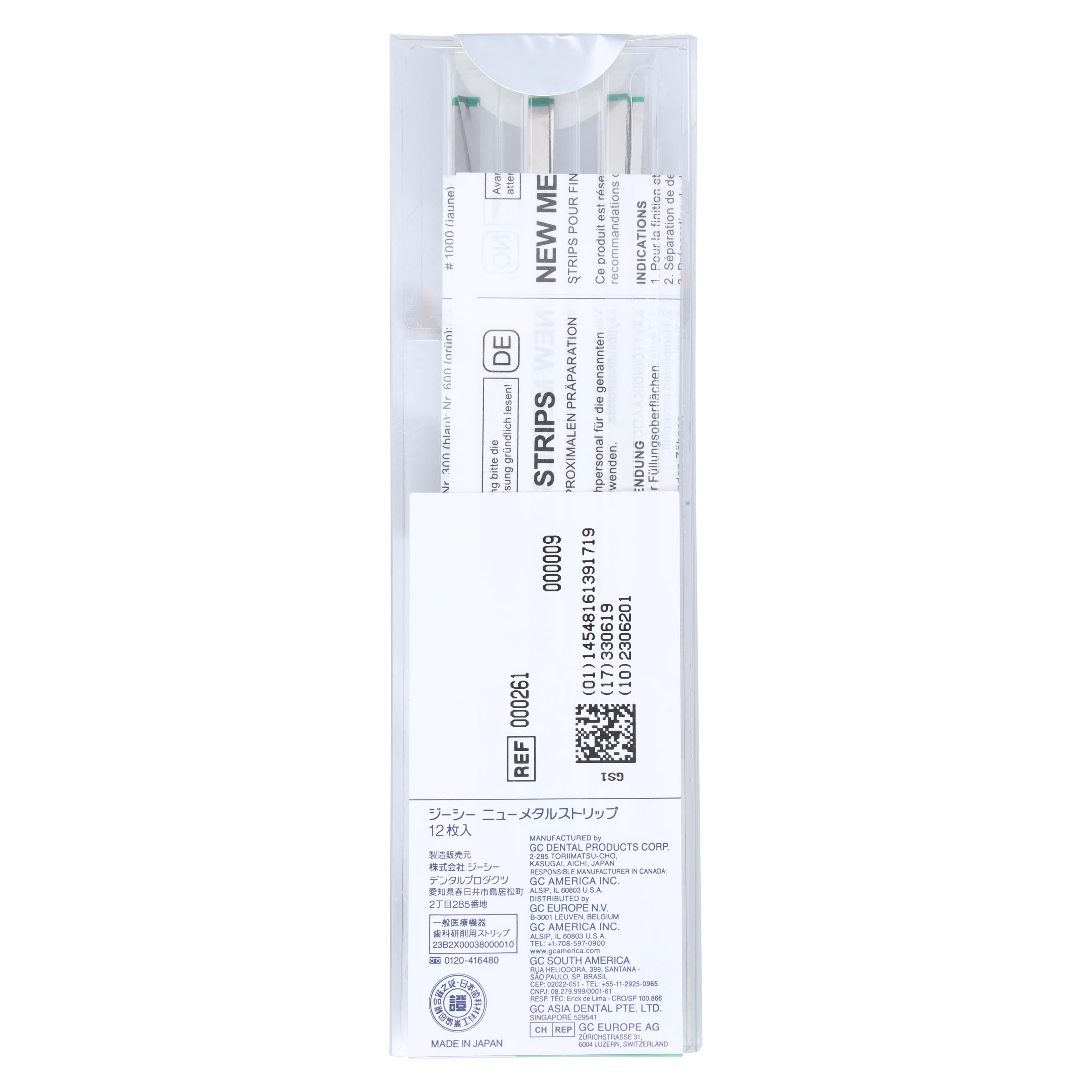 GC America Metal Finishing Strips, Refill, #600-B Width Mesh, 70 Micron, 3.3 mm, Medium, Green, 12/Pk, 000261 thumbnail 2