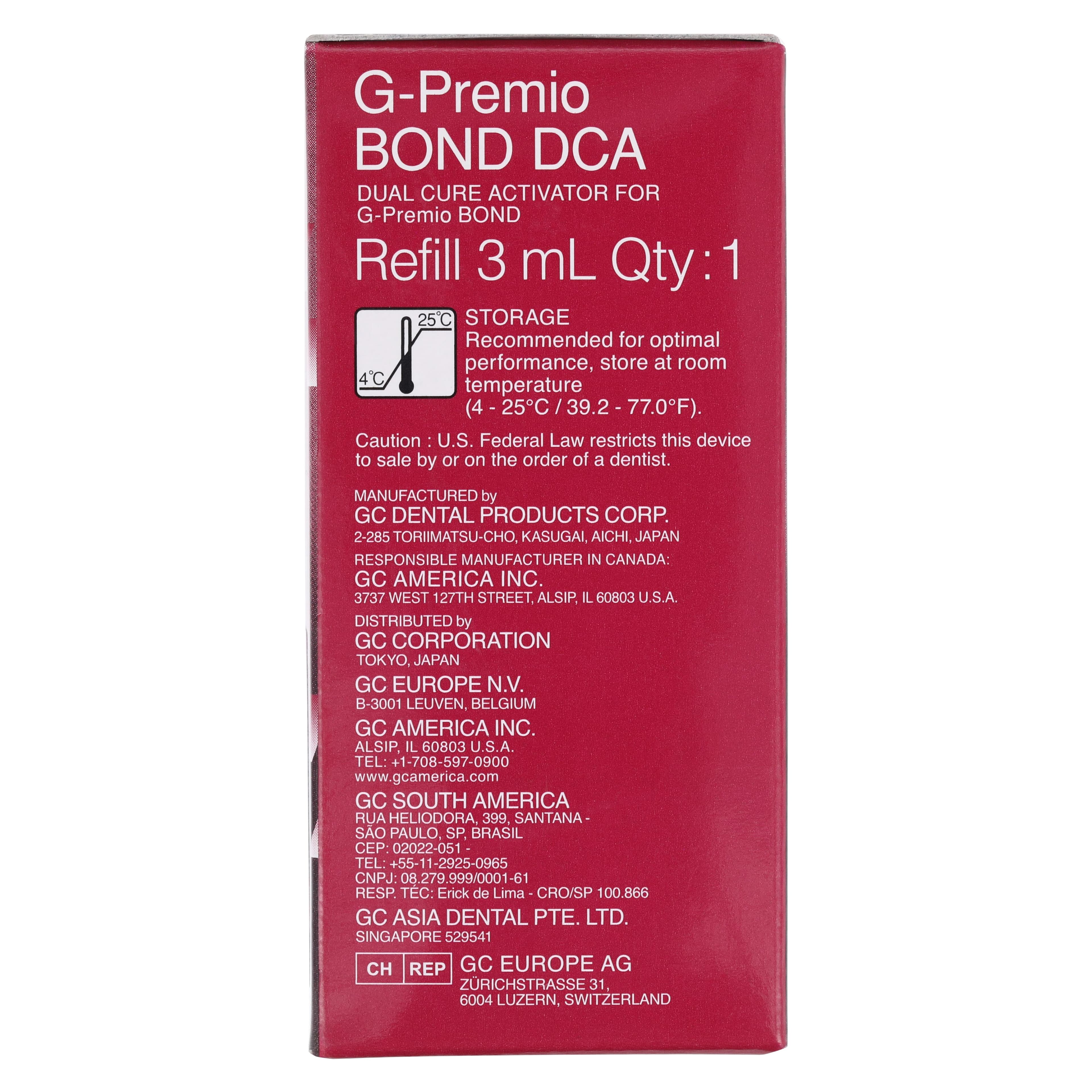G-Premio BOND Dual Cure Activator (DCA), 3 mL Bottle, Refill, 009552 thumbnail 4