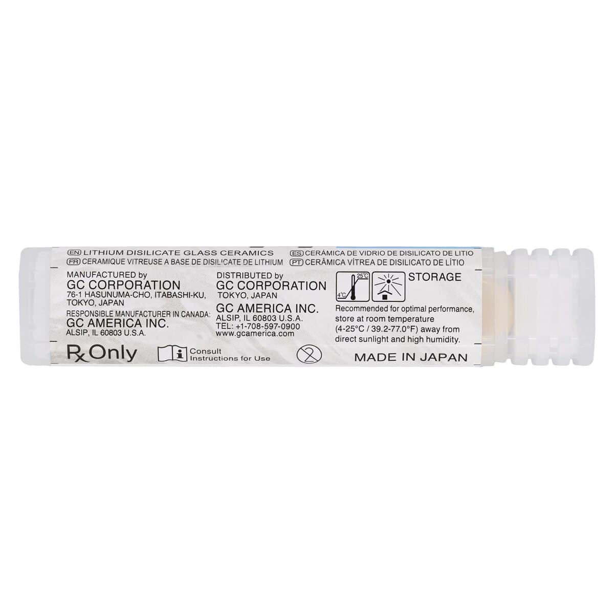 GC Initial LiSi Press Ingot, High Translucency Bleach (HT-BLE), 3g, Pack of 5 thumbnail 4