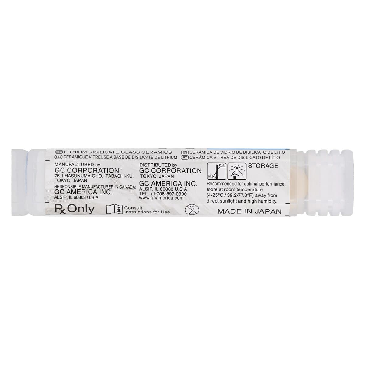 GC Initial LiSi Press Lithium Disilicate Pressable Ceramic Ingot, HT-E58, 3 g, 5/Pkg thumbnail 4