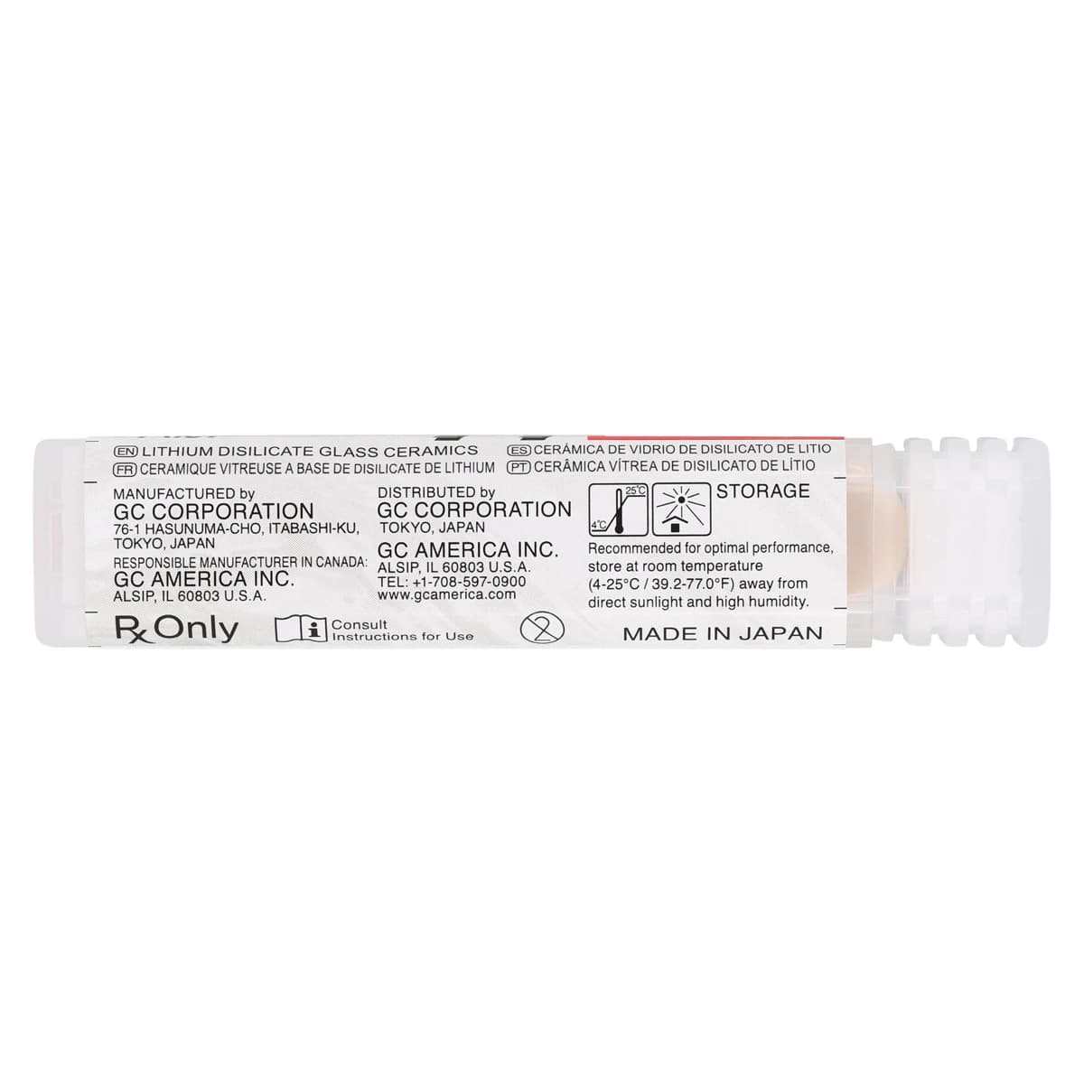 GC Initial LiSi Press Lithium Disilicate Ingot, Shade MT-A2, 3 g, 5/Pk thumbnail 4