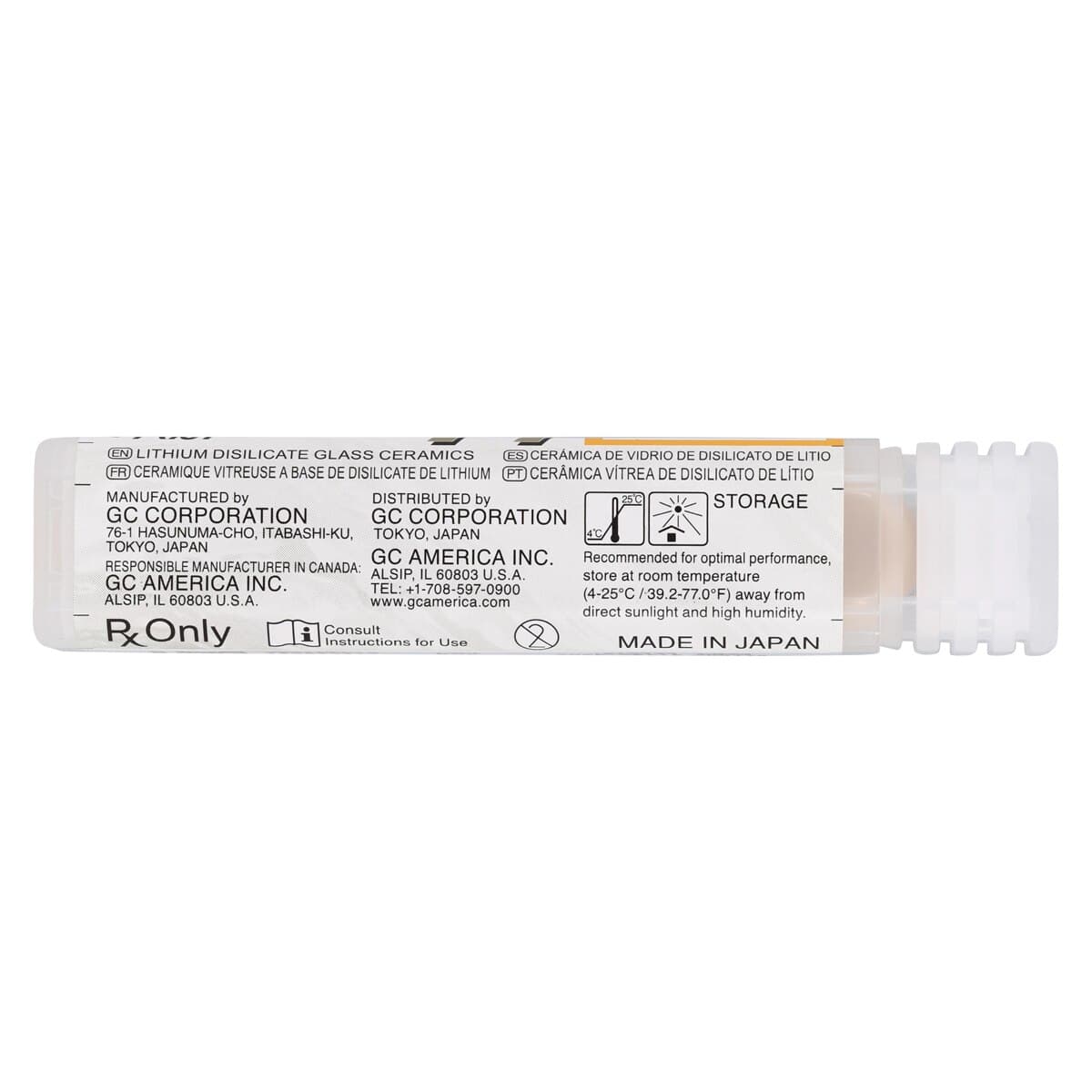 GC Initial LiSi Press Lithium Disilicate Ingot, Shade LT-A, 3g, 5/Pk thumbnail 4