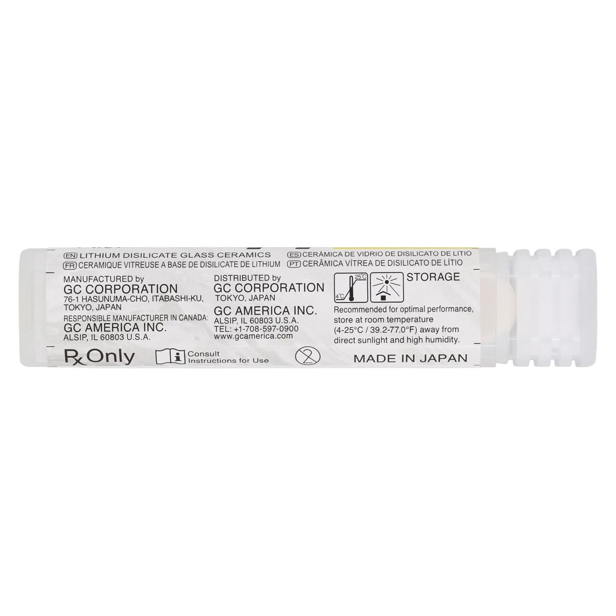 GC Initial LiSi Press Lithium Disilicate Ingot, Shade MO-0, 3g, 5/Pk thumbnail 4