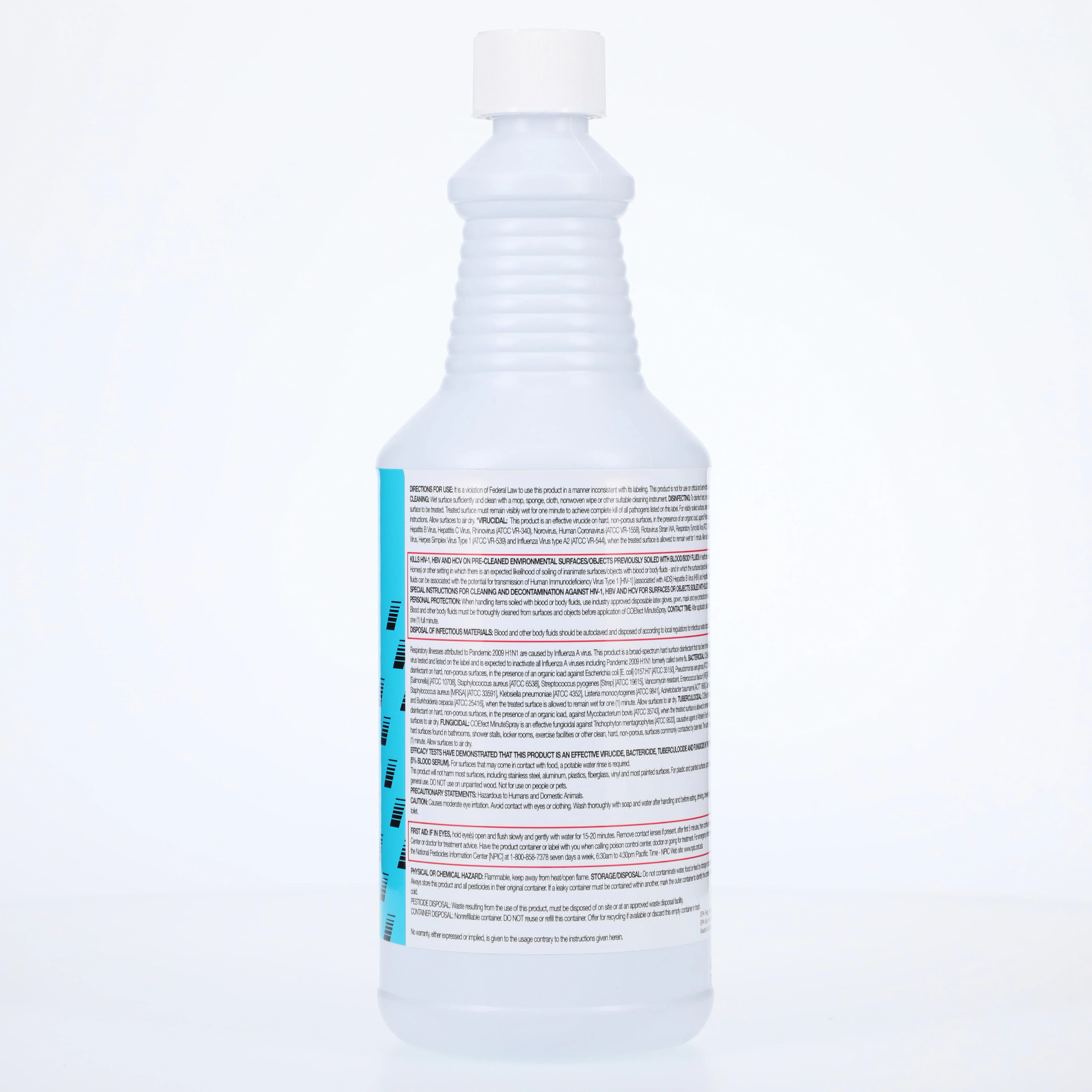 COEfect MinuteSpray Surface Disinfectant, 32 oz Bottle, EPA Registered, 1-Minute Kill Time, 557201 thumbnail 2