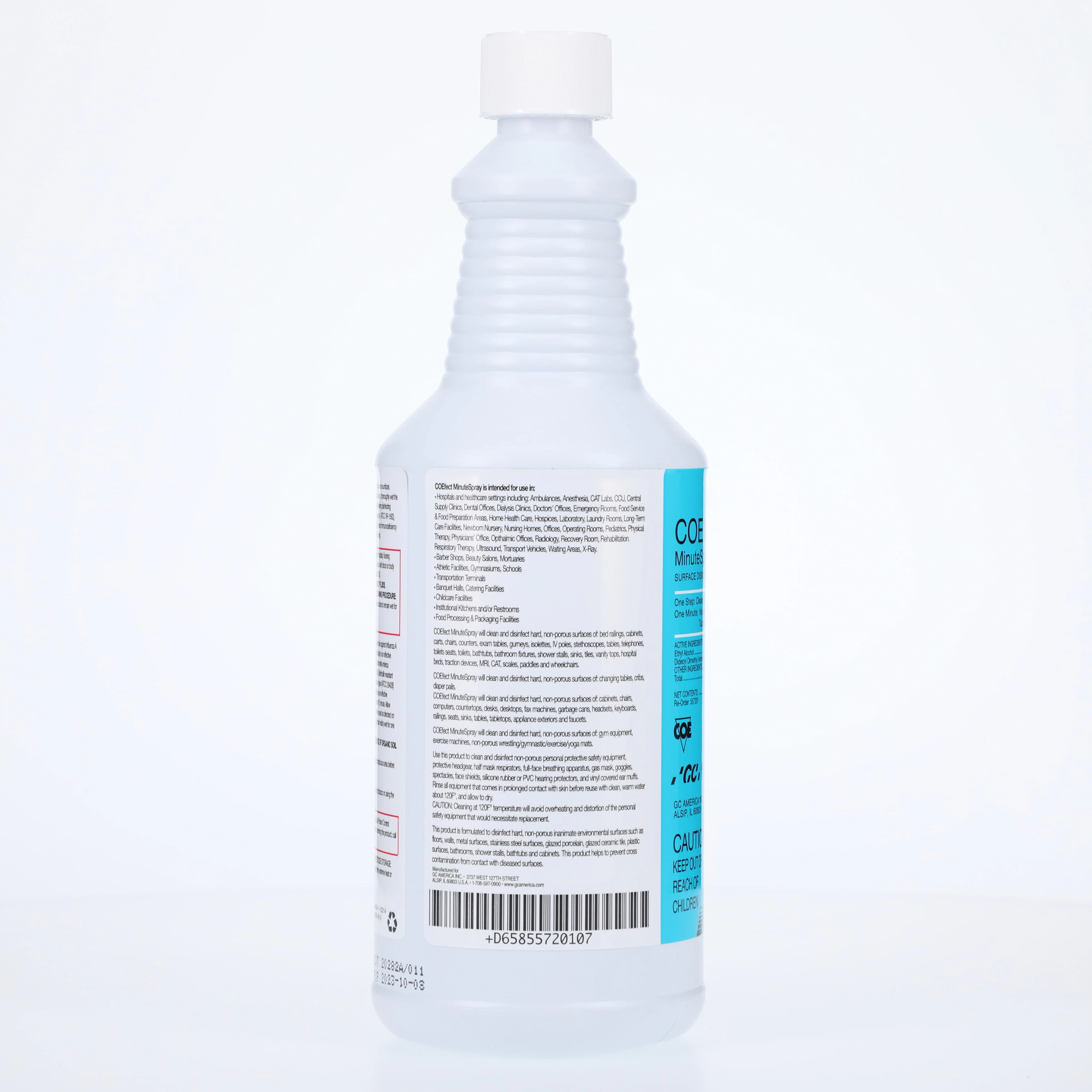 COEfect MinuteSpray Surface Disinfectant, 32 oz Bottle, EPA Registered, 1-Minute Kill Time, 557201 thumbnail 4