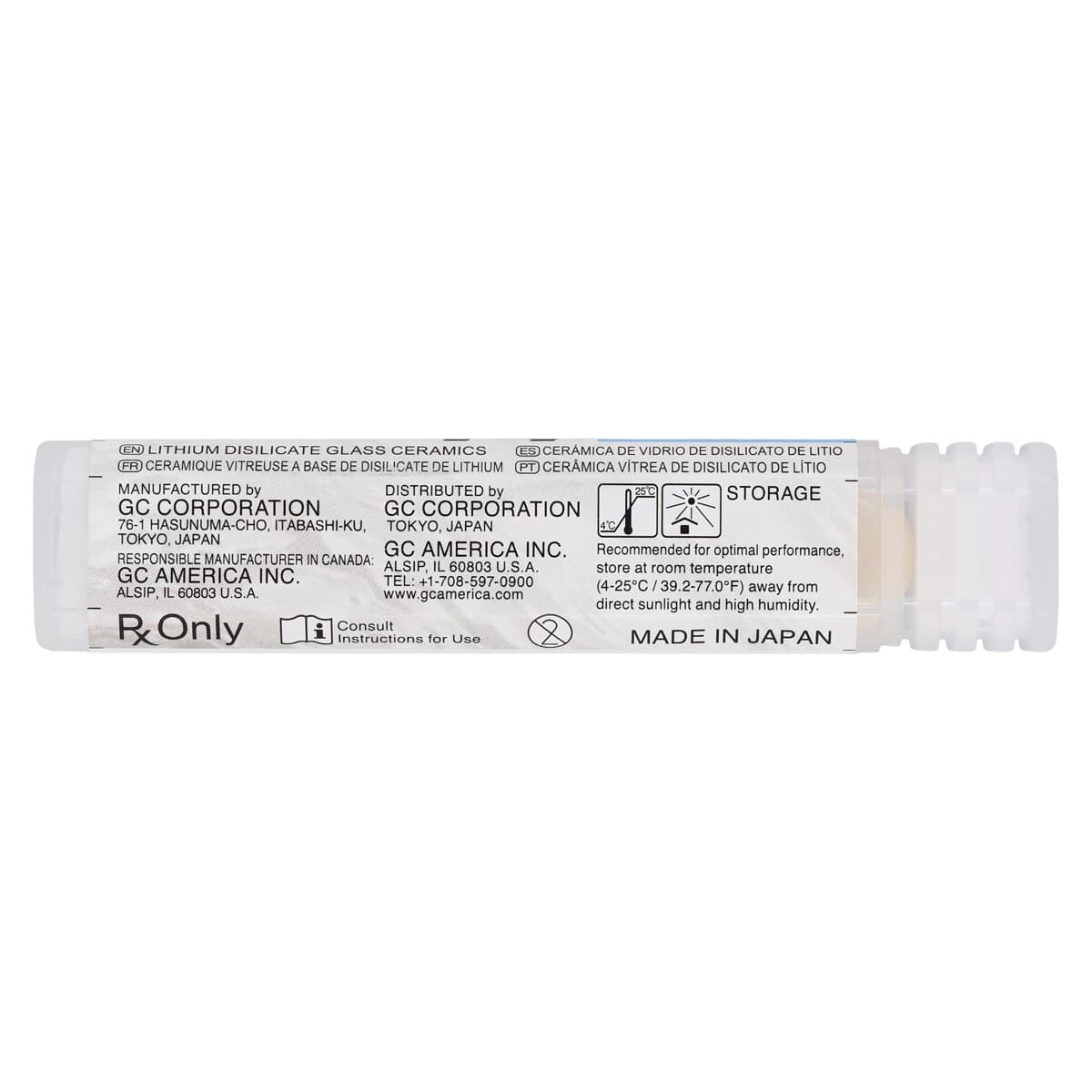 GC Initial LiSi Press Lithium Disilicate Ingot, Shade HT-E60, 3g, 5/Pk thumbnail 4