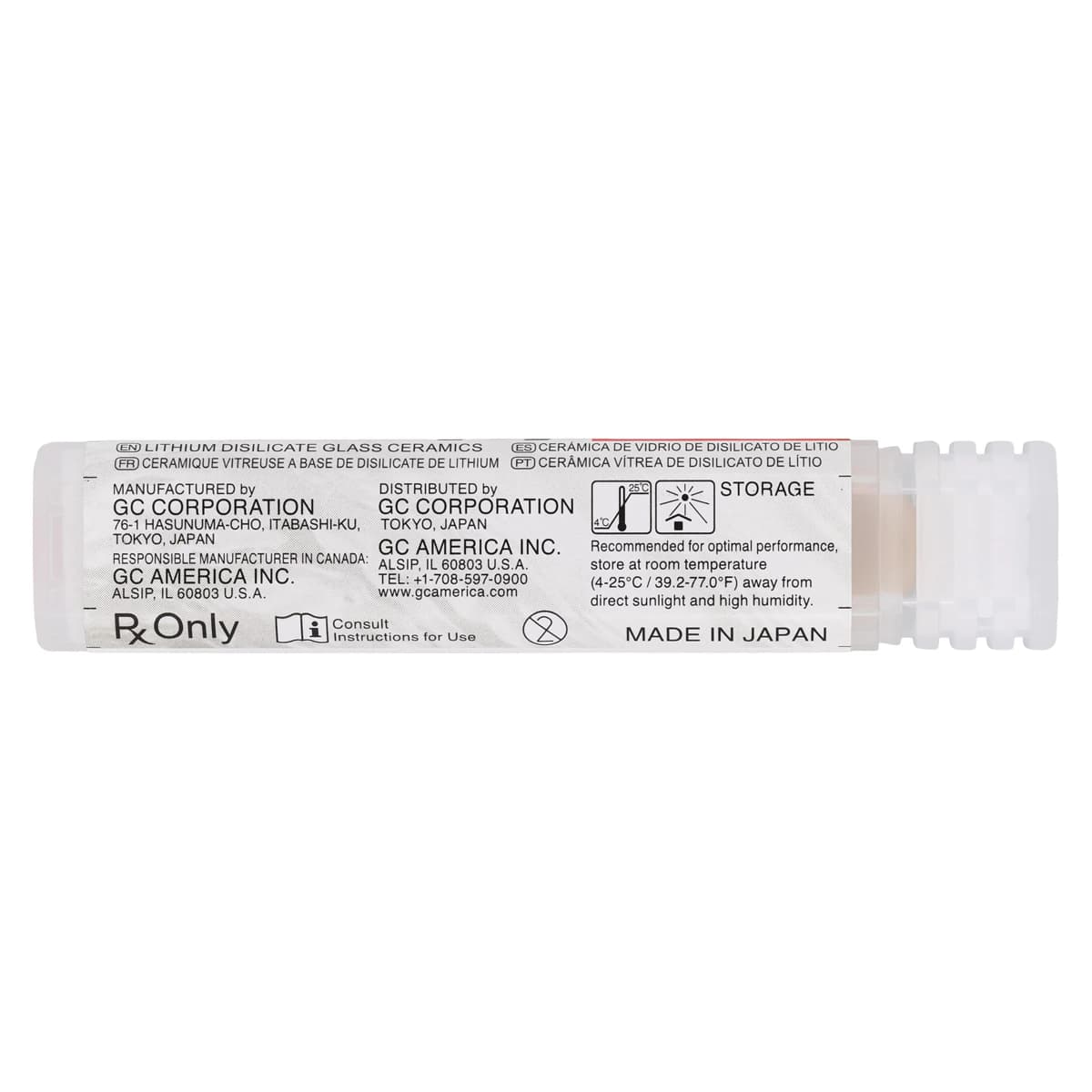 GC Initial LiSi Press Lithium Disilicate Ingot, Shade MT-C1, 3g, 5/Pk thumbnail 4