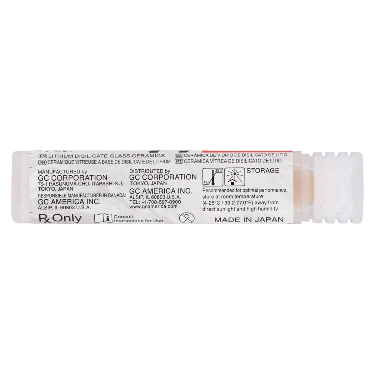 GC Initial LiSi Press Lithium Disilicate Ingot, Shade MT-D2, 3g, 5/Pk thumbnail 4