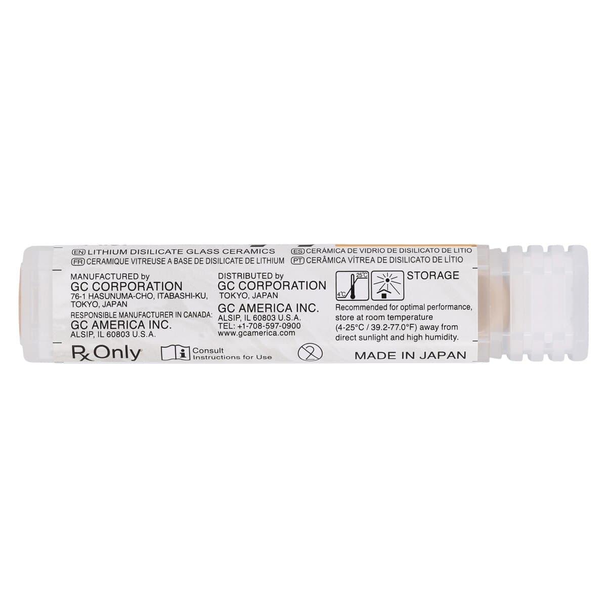 GC Initial LiSi Press Lithium Disilicate Ingot, Shade LT-C, 3g, 5/Pk thumbnail 4