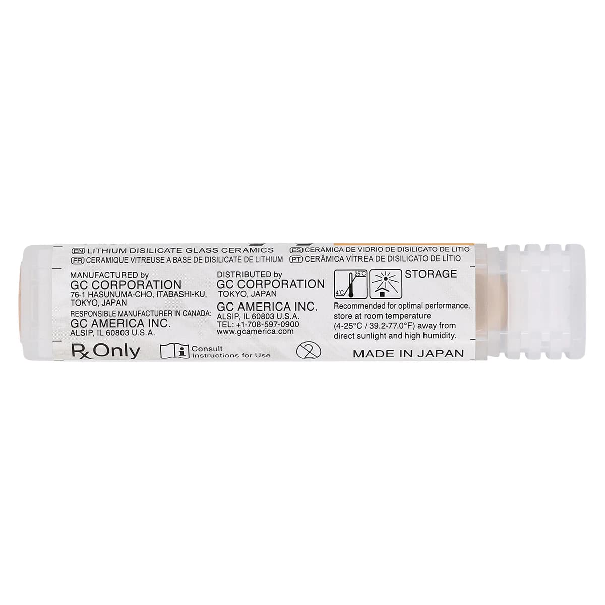 GC Initial LiSi Press Lithium Disilicate Ingot, Shade LT-D, 3g, Pack of 5 thumbnail 4