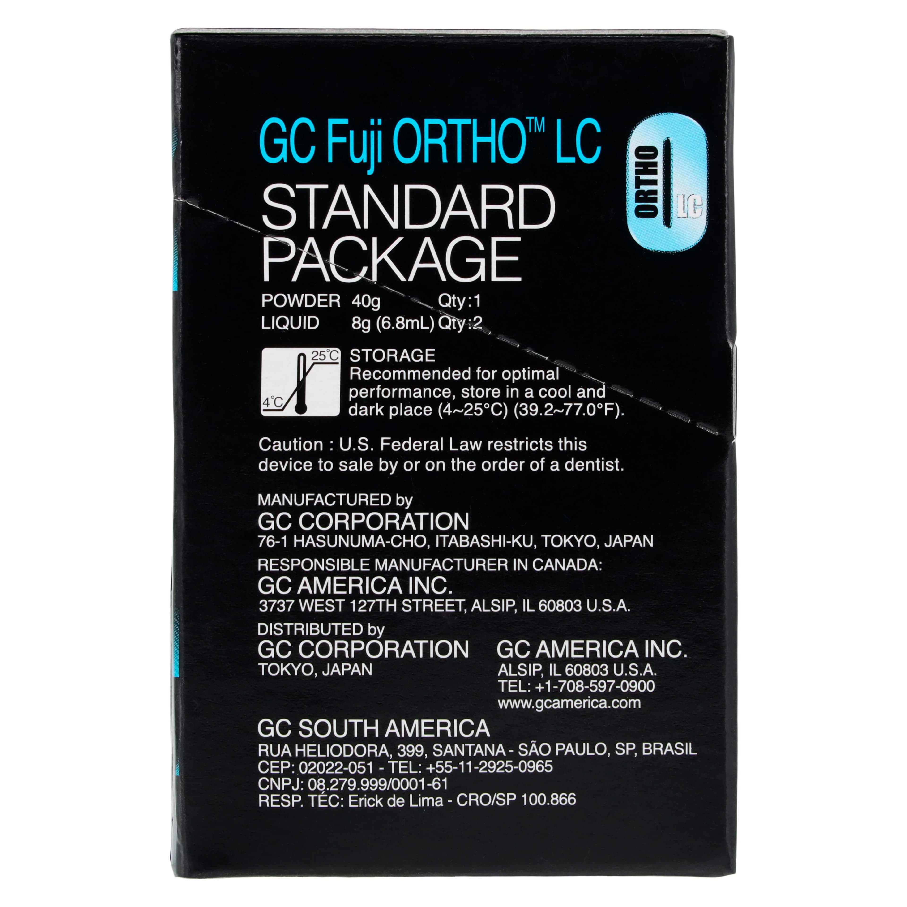 GC Fuji Ortho LC Orthodontic Cement, Powder/Liquid, Light-Cure, Standard Package, 1/Pk, 439403 thumbnail 6