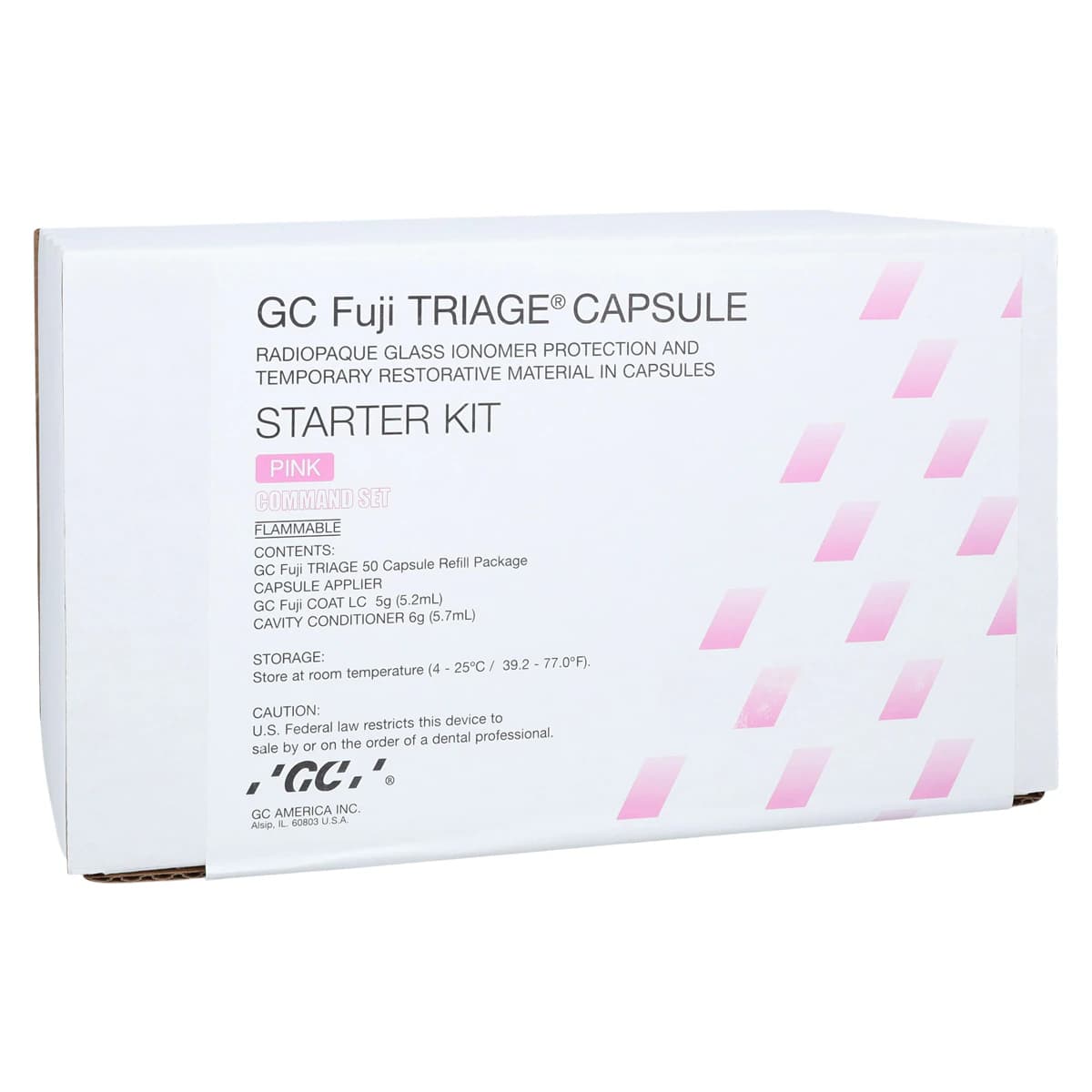 GC Fuji TRIAGE Pink Capsule Starter Kit, Glass Ionomer Sealant & Surface Protectant, 50 Capsules, 439990 - Starter Kit, Pink, 439990 - Image 1