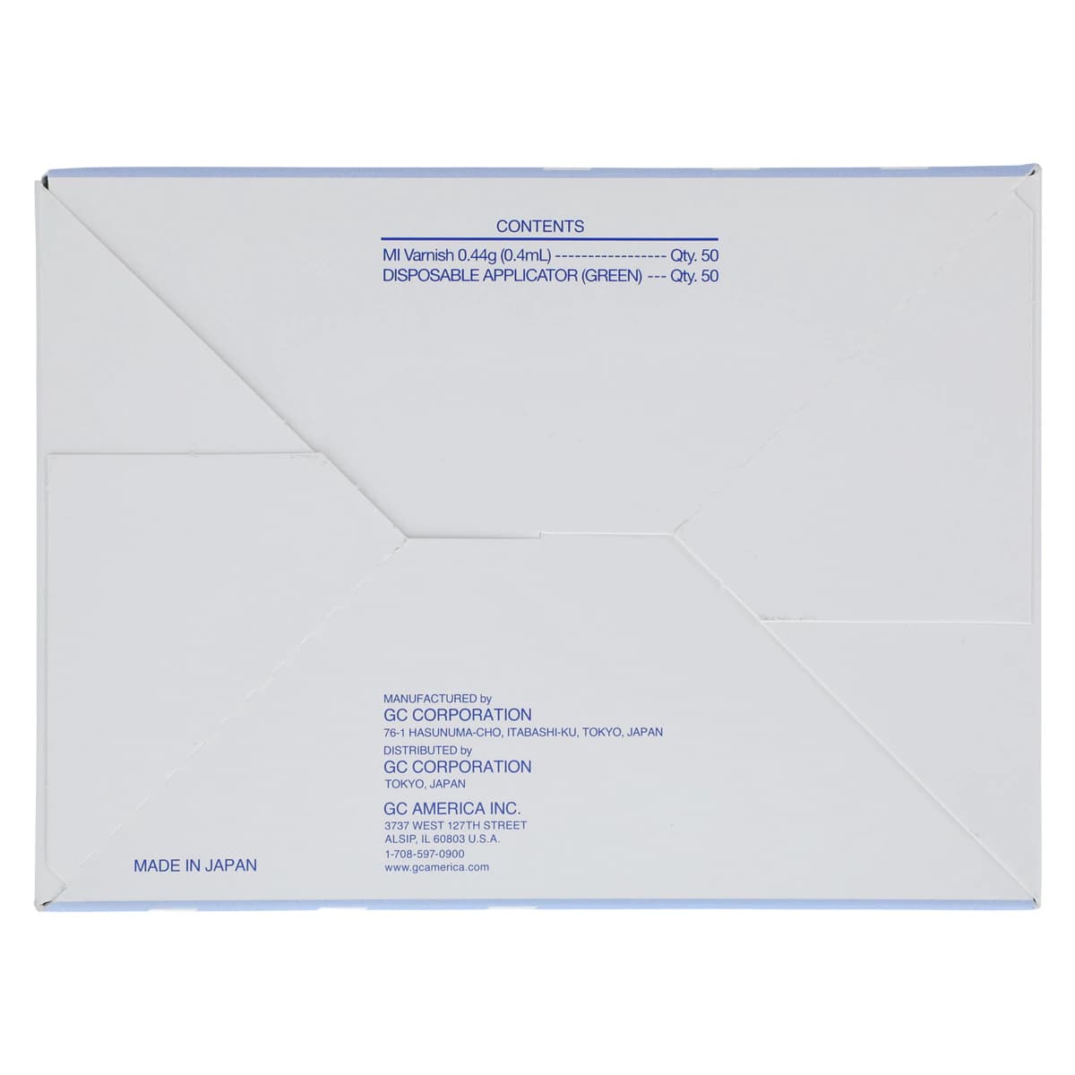 GC America MI Varnish Fresh Mint 5% Sodium Fluoride with RECALDENT (CPP-ACP), 0.4 mL Unit Dose, 50/Pack, 442505 thumbnail 6