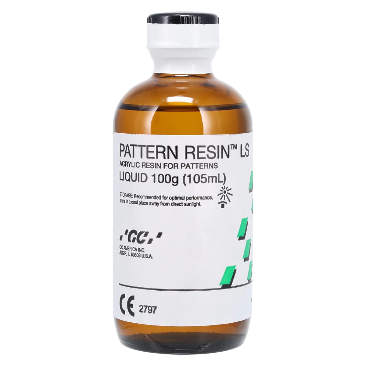 GC America Pattern Resin LS Self-Curing Acrylic Die Material, Liquid Refill, 100 g / 105 mL, 1/Pk, #335203 thumbnail 2