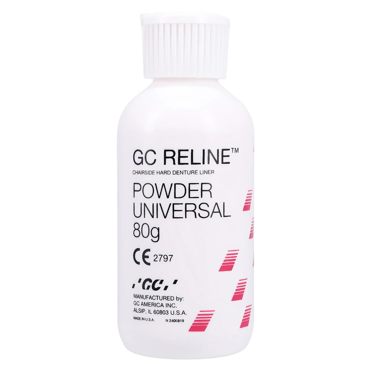 GC Reline Hard Chairside Denture Reline Material, Powder Refill, 80 g, 346002 thumbnail 2